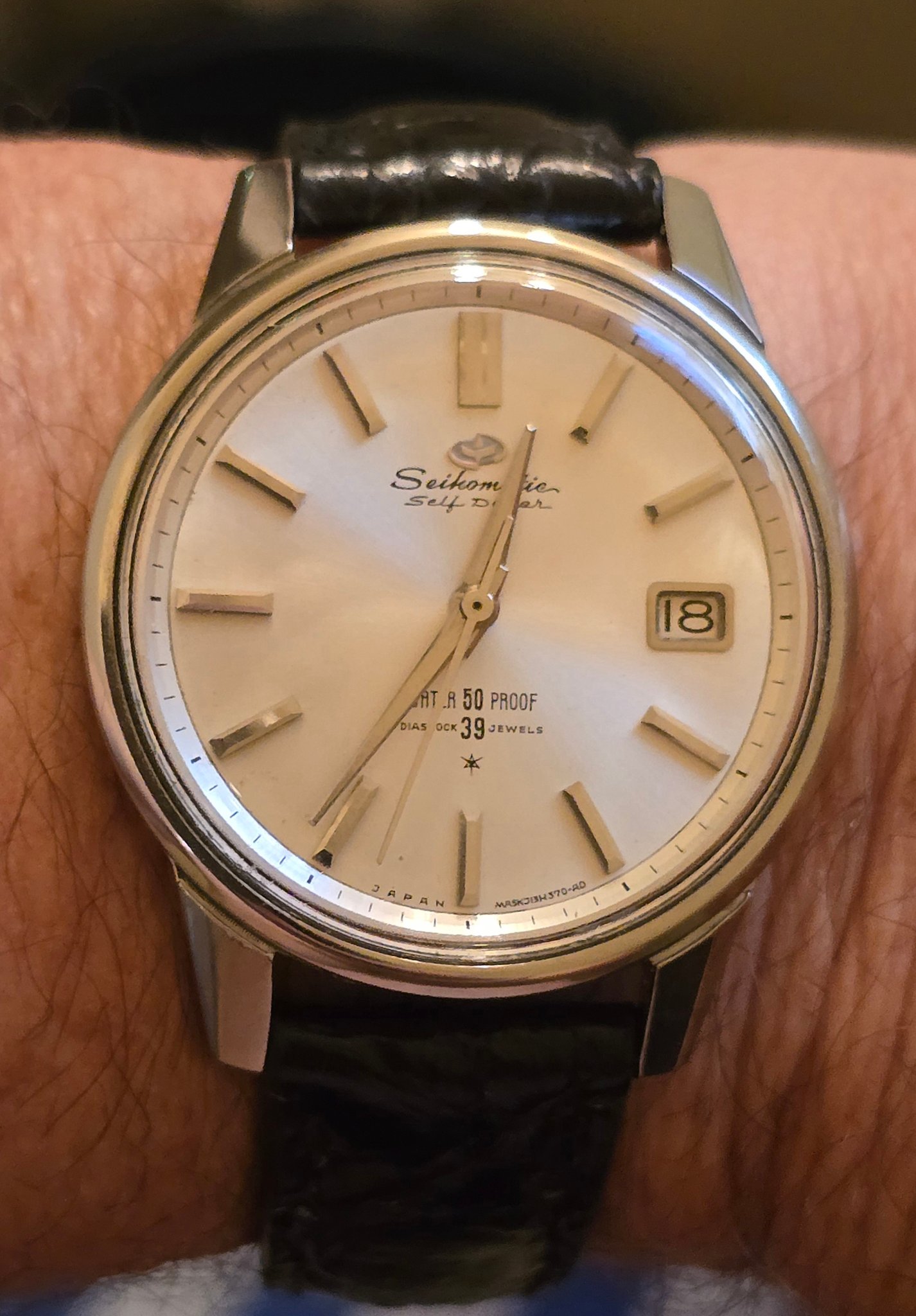 Seikomatic self dater J13060 . With the Seiko 395 movement from 