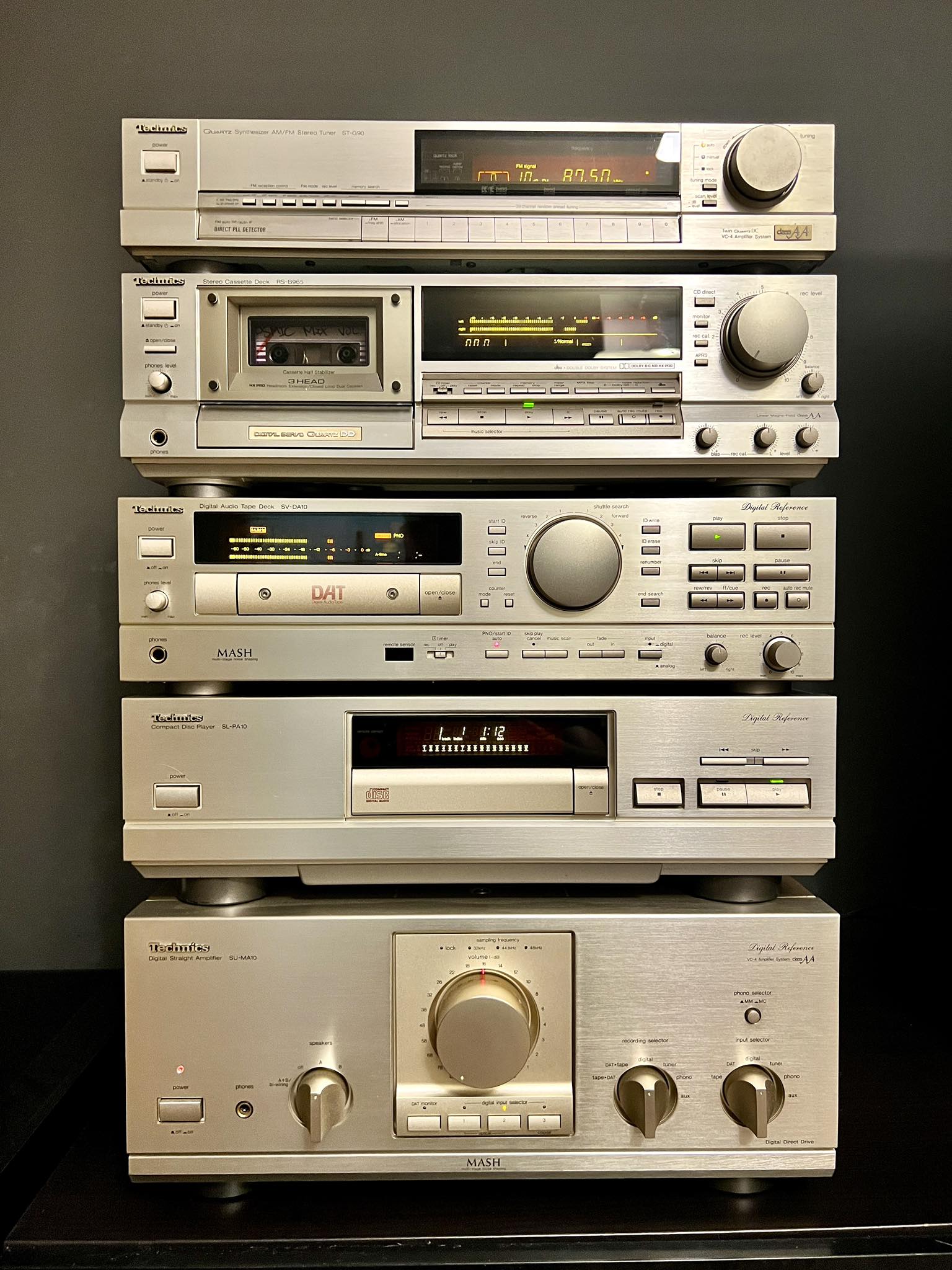 Technics RS-M245X, 1983-84, 1000DM.