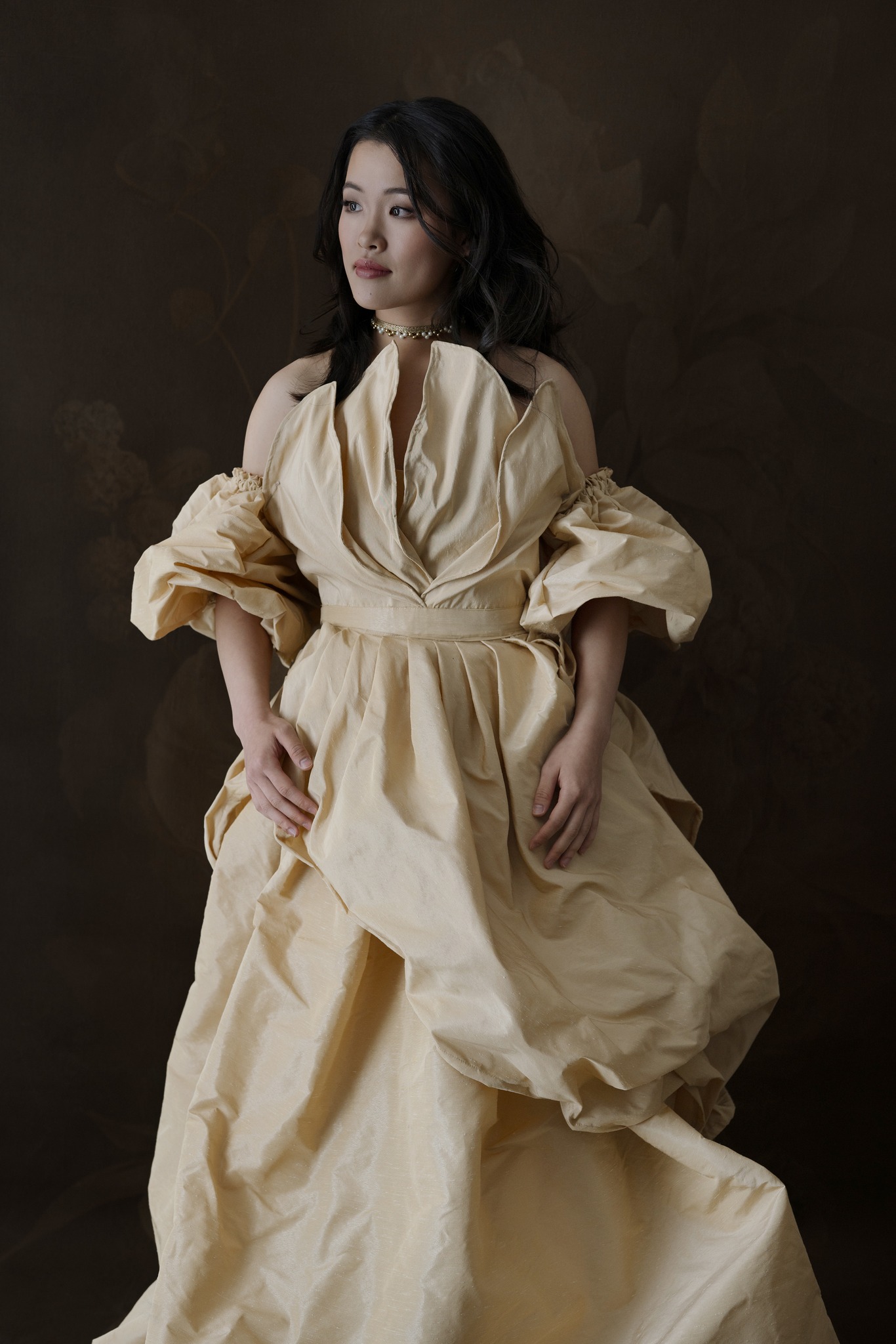 ladies asian dresses Handmade for House of Coutulle modern qipao dress