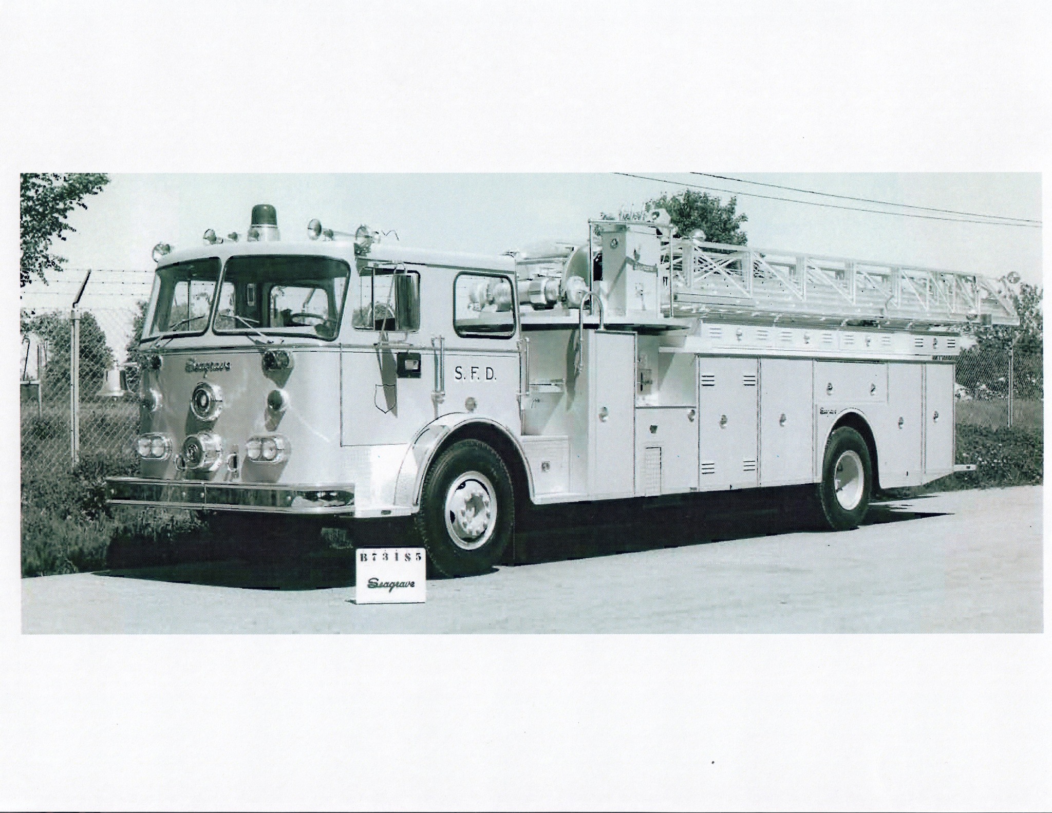 America's Fire Engine book features tractor-drawn aerial ladders