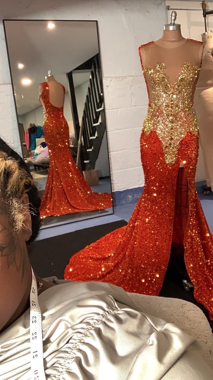 Prom 2k24 dresses made by my daughter! Follow her instagram!