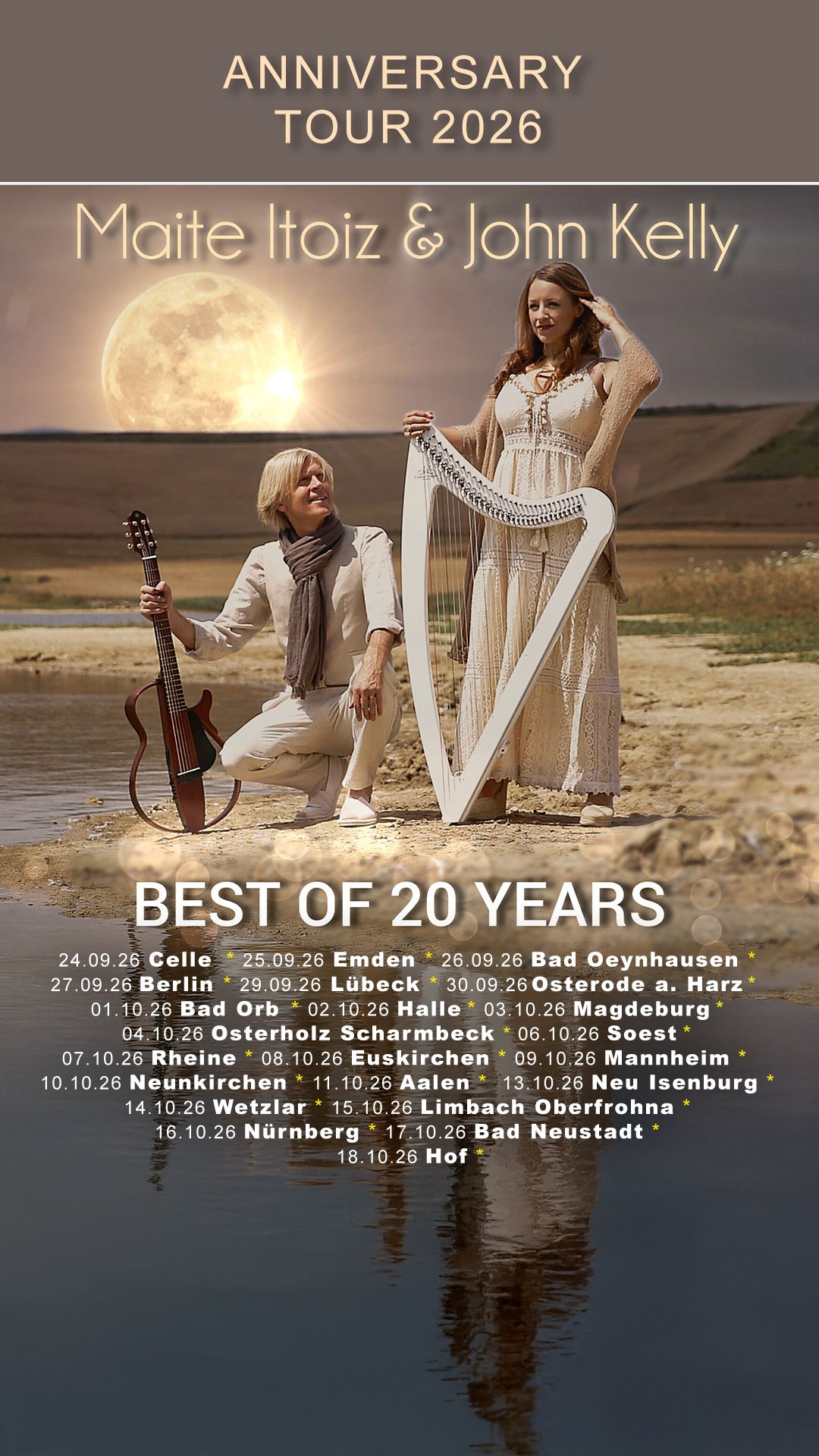 Maite Itoiz & John Kelly - Best of 20 Years - Anniversary Tour 2026