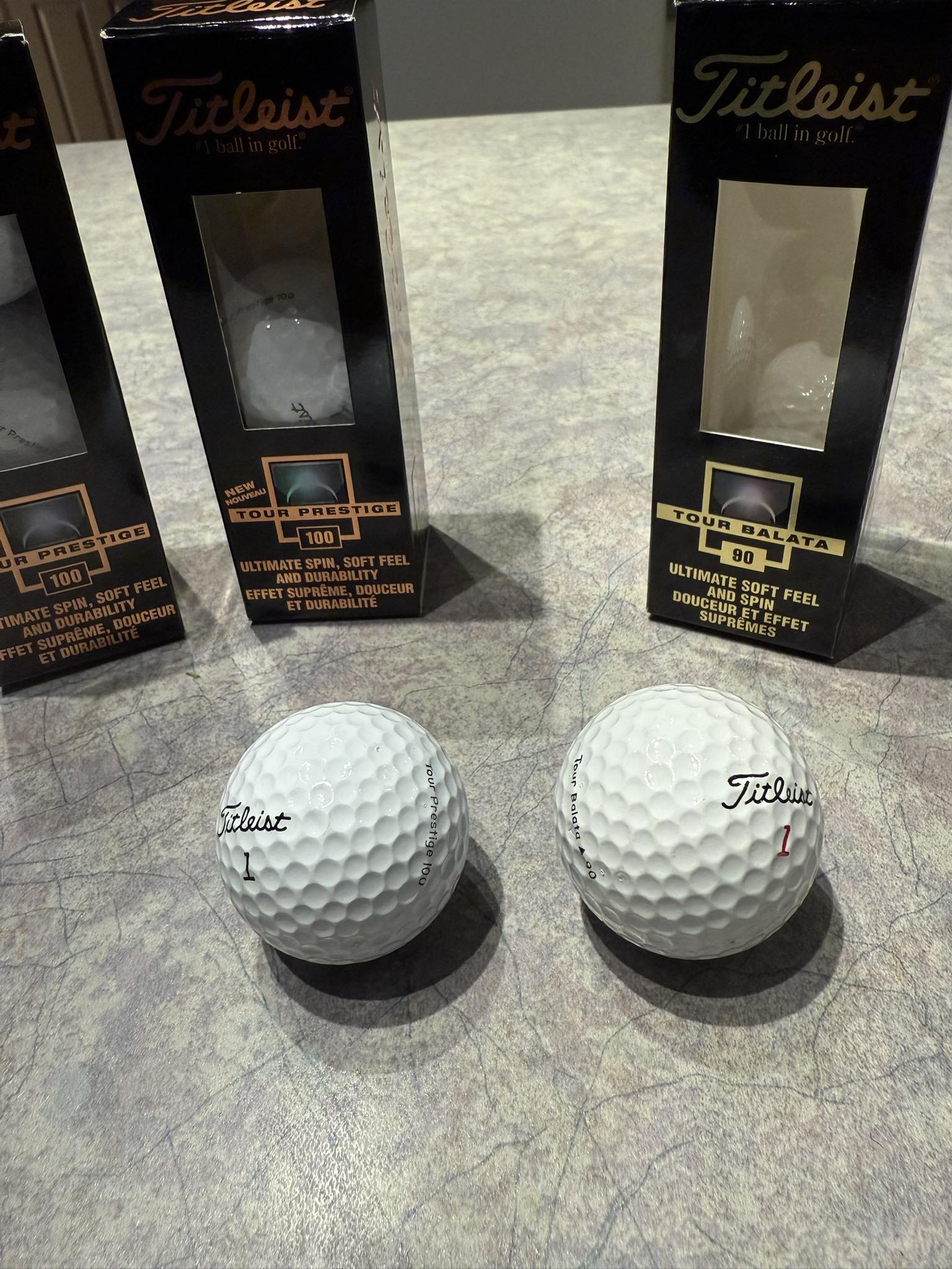 Found vintage Tour Balata 100 golf ball