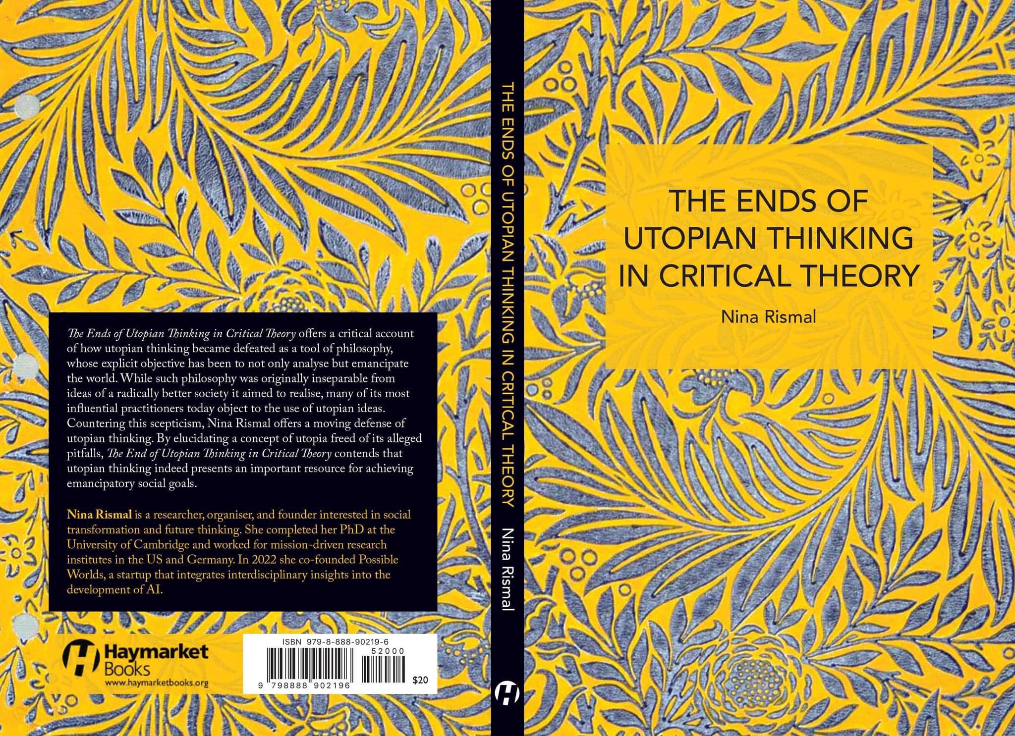 David Mabb: Cover design for 'The Ends of Utopian Thinking in