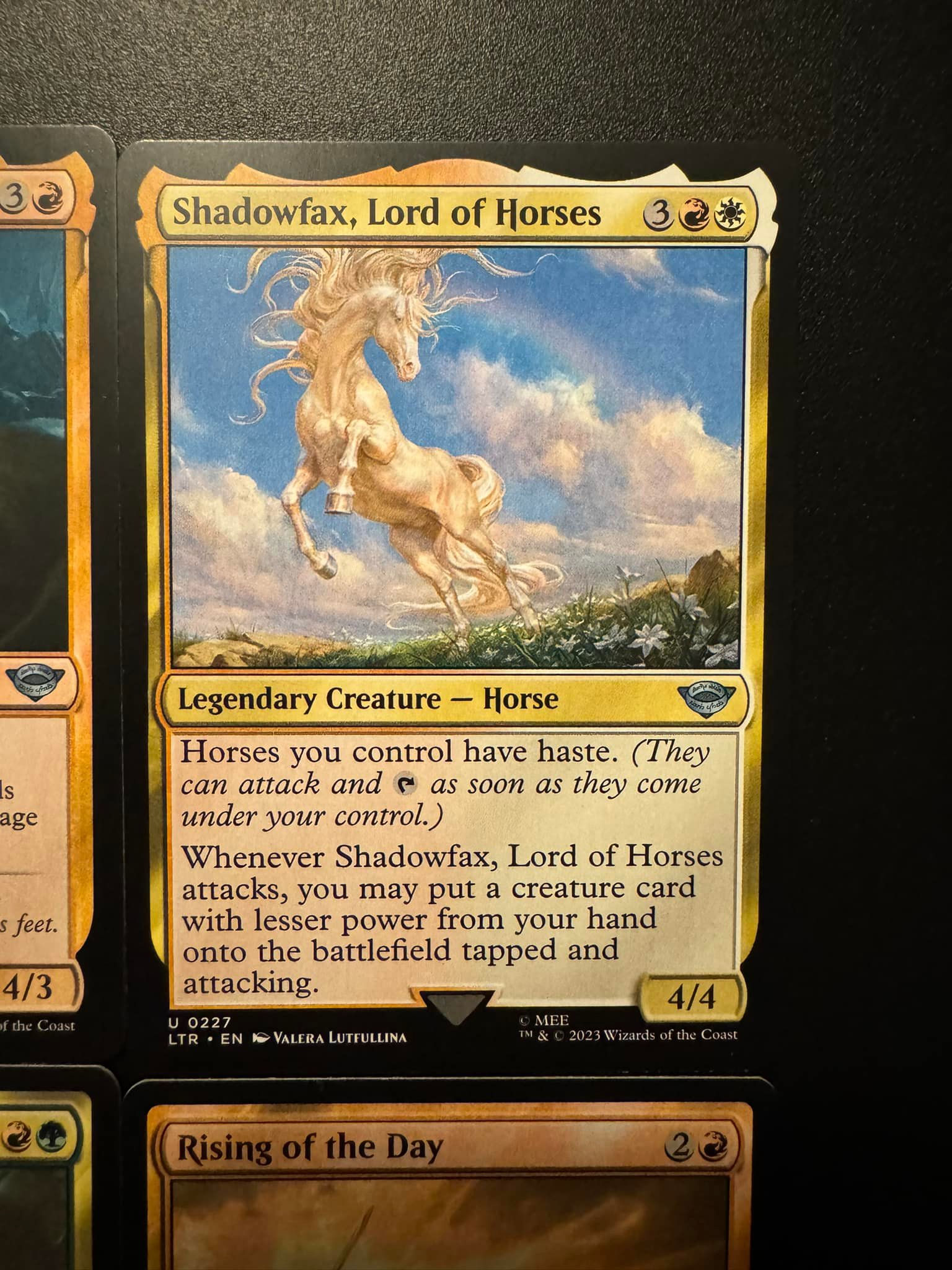 mtg lotr signed art cards One Signed Card to Rule Them All! One lucky Lord of the Rings fan has this  incredible piece in their collection, signed by Sean Astin, Andy Serkis,  and Elijah Wood! #lotr #mtg #