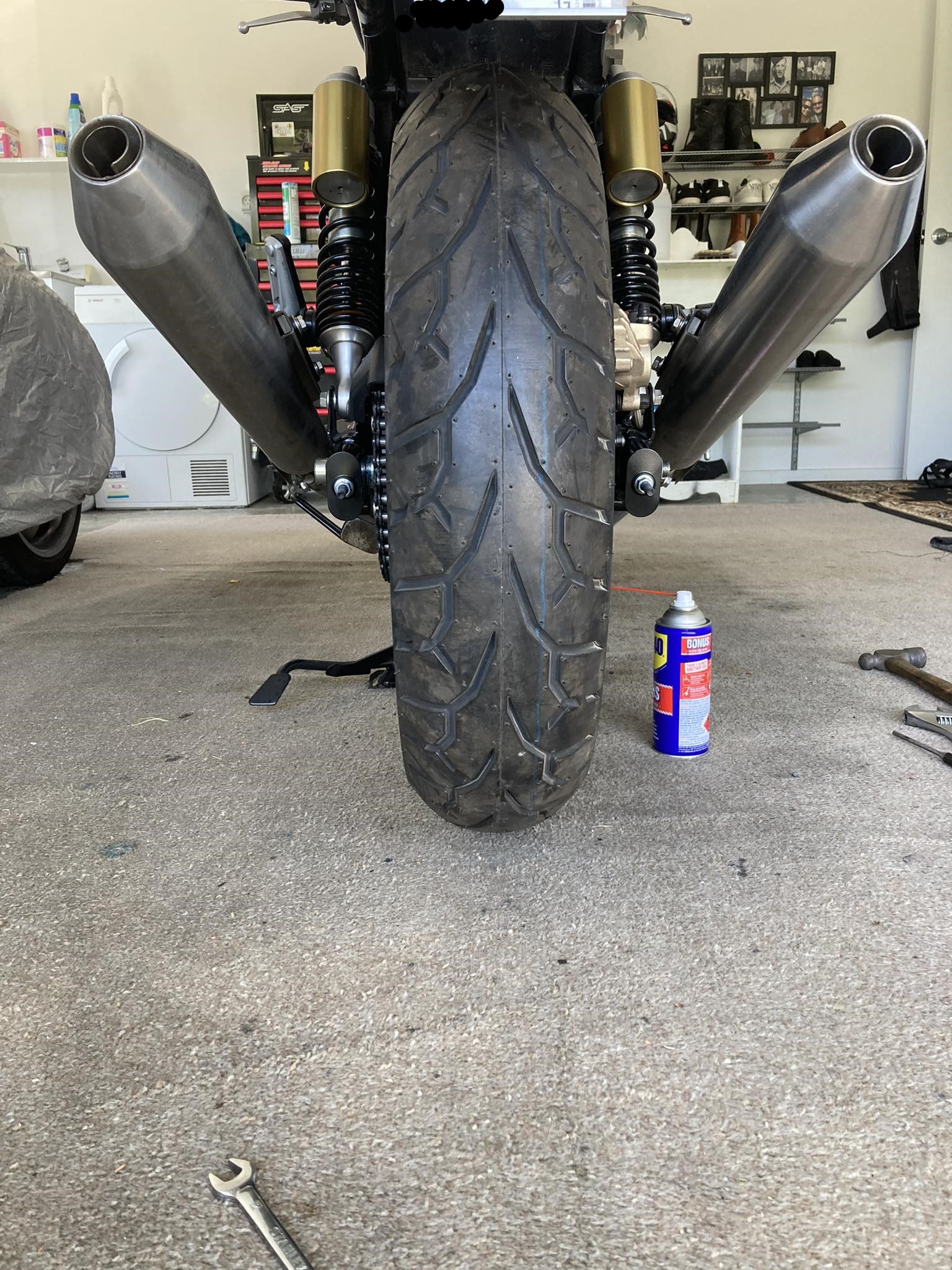 Upgrading to a 150/70/18 tire on a Royal Enfield Interceptor