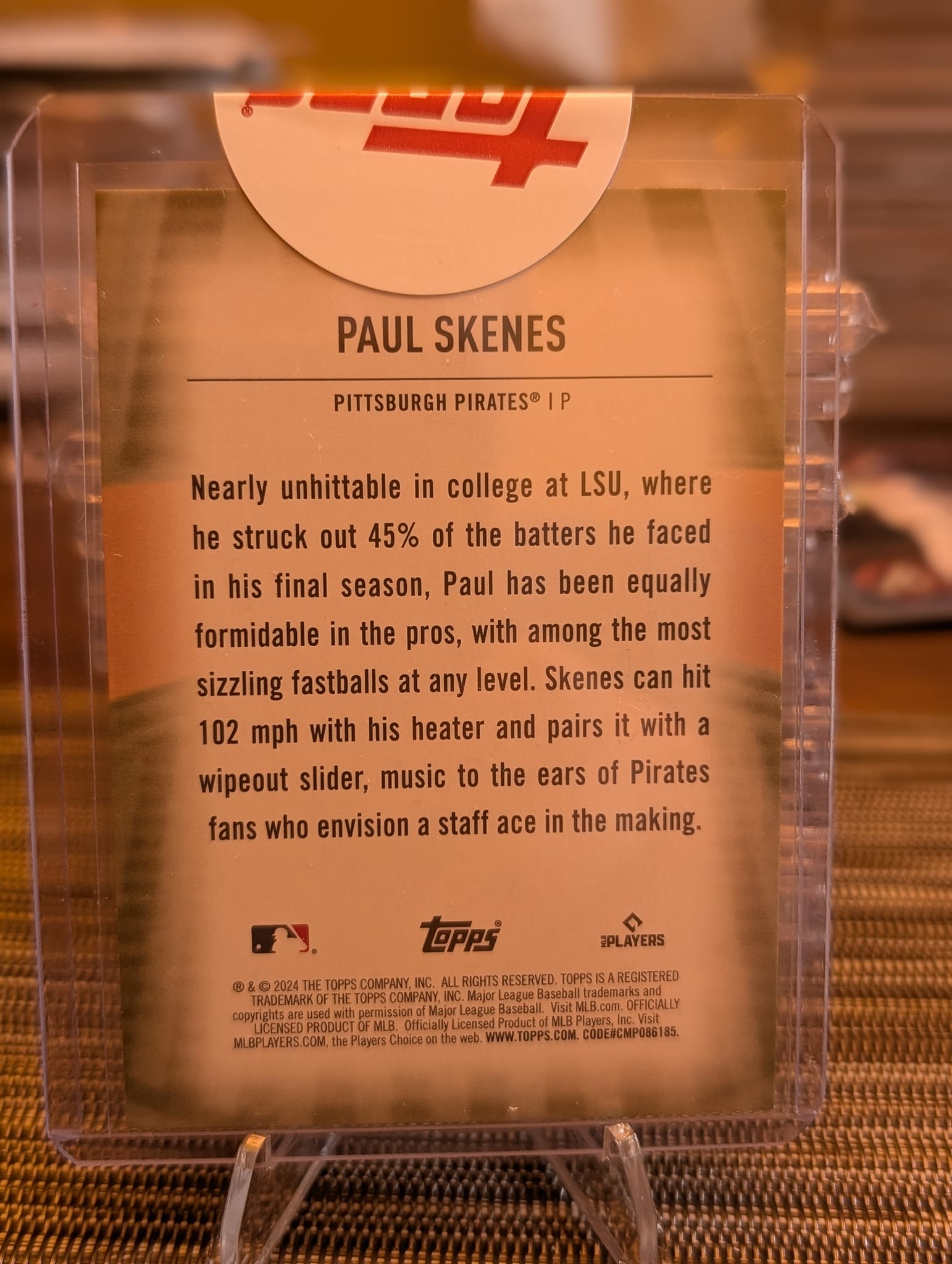 Topps replaces damaged Paul Skenes Home Field Advantage card