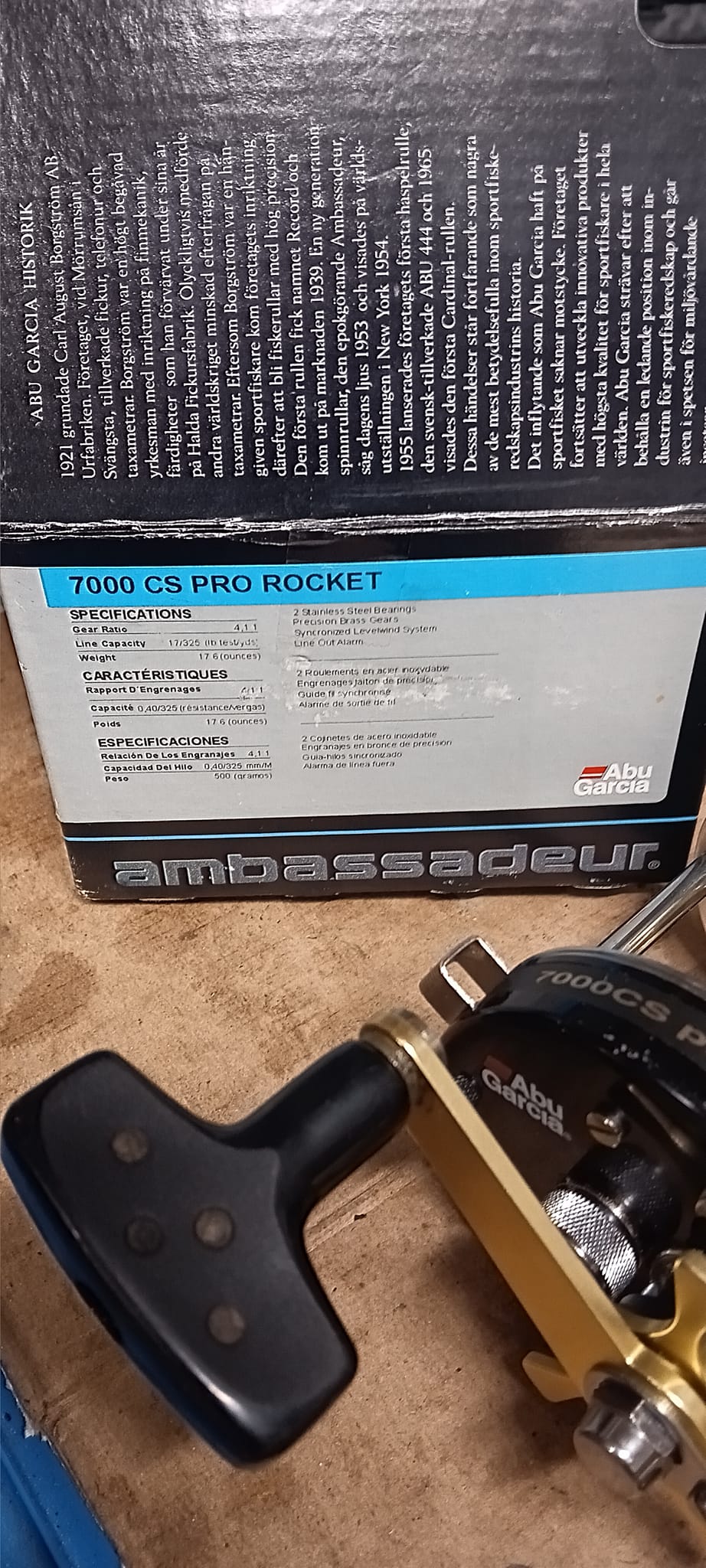 abu garcia cs 7000 ambassadeur cs pro rocket baitcasting reel 6500CS Sunset Orange Baitcast uptide or light boat reel and the ABU 7000 CS Pro Rocket version excels at these tasks plus it looks really smart into the bargain Abu Garcia Ambassadeur CS Pro