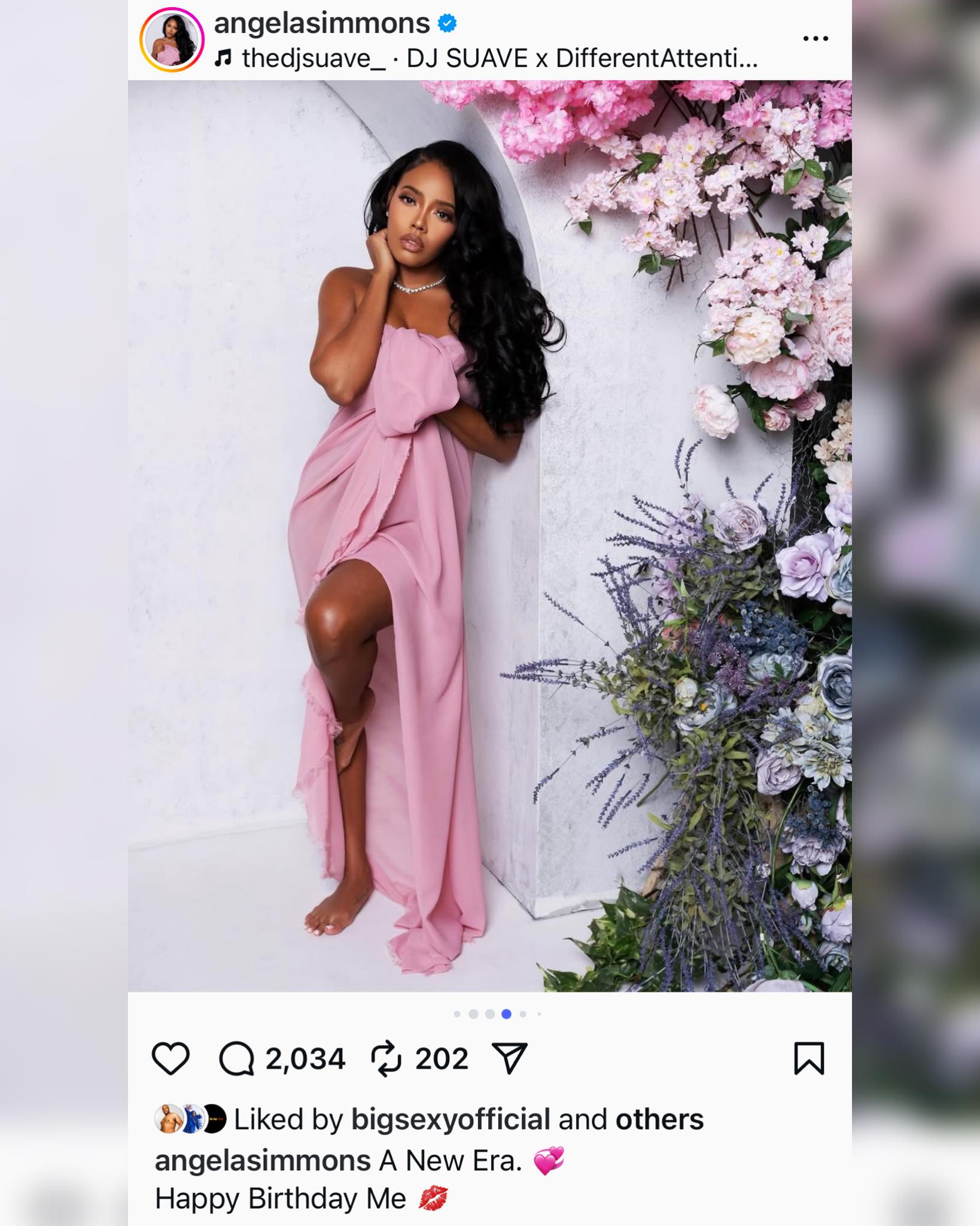 open lace back dress Angela Simmons x Grind Pretty Box