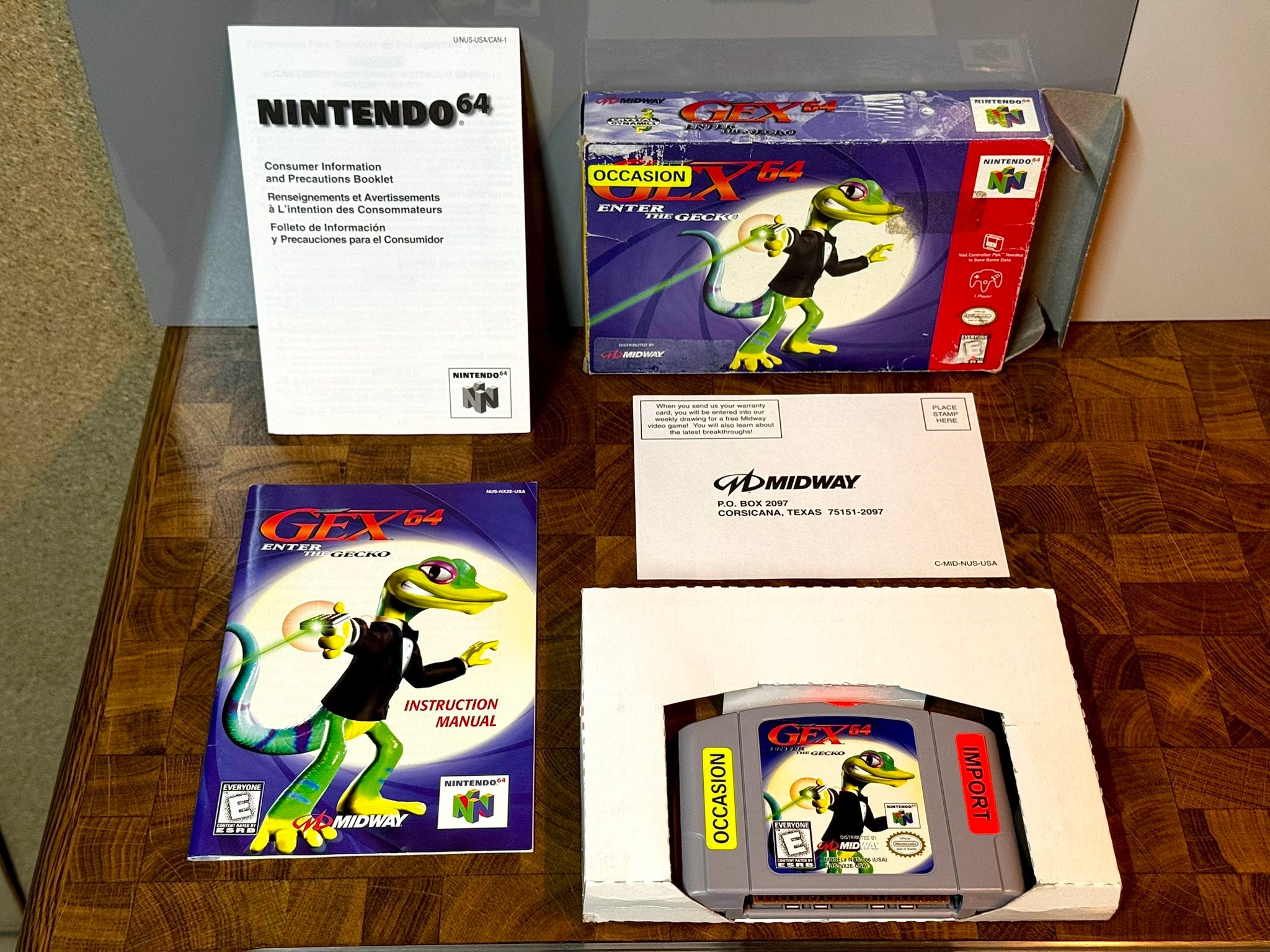 ❤️ GEX 64 ENTER THE GECKO ❤️ (usa version🇺🇸 / midway 1998)