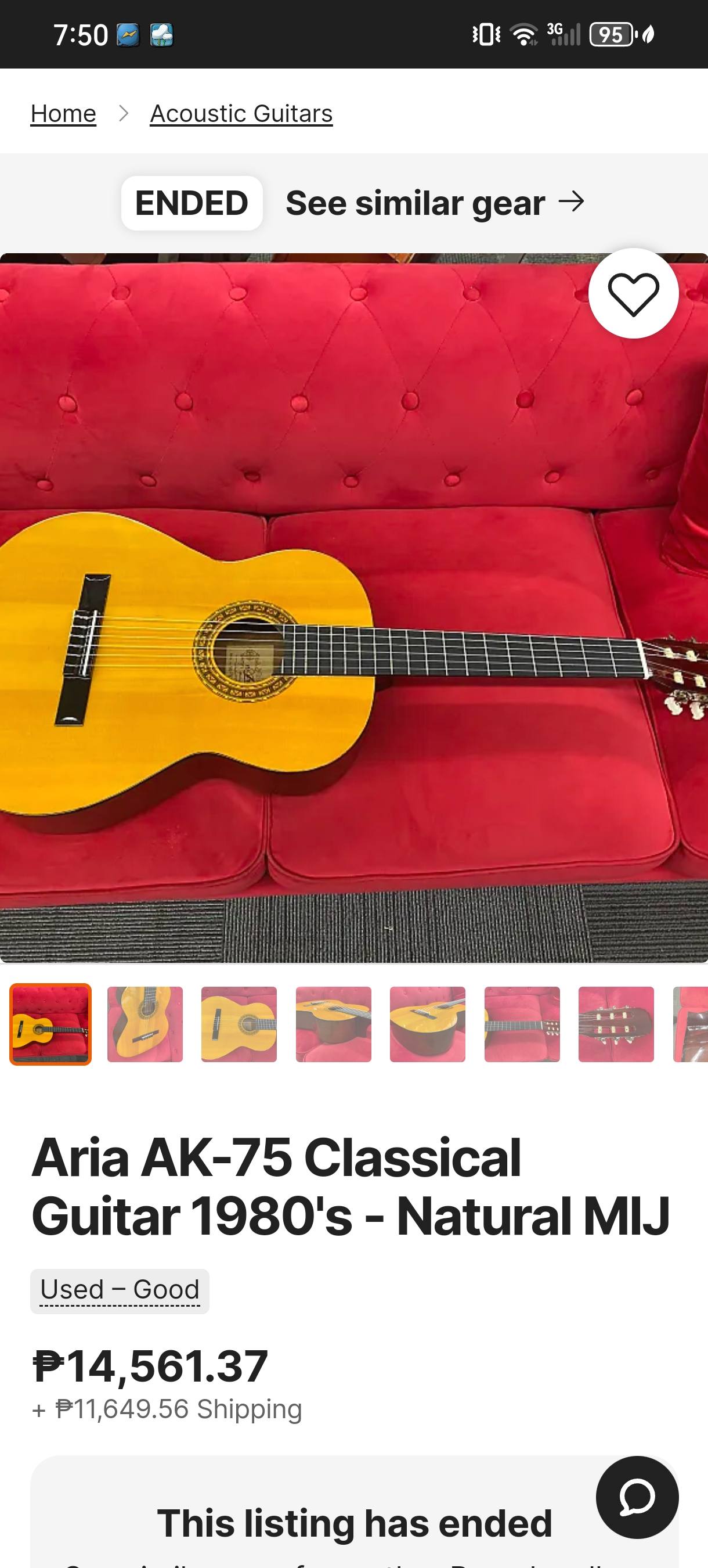 Aria AK-75 guitar for sale in Pasig City