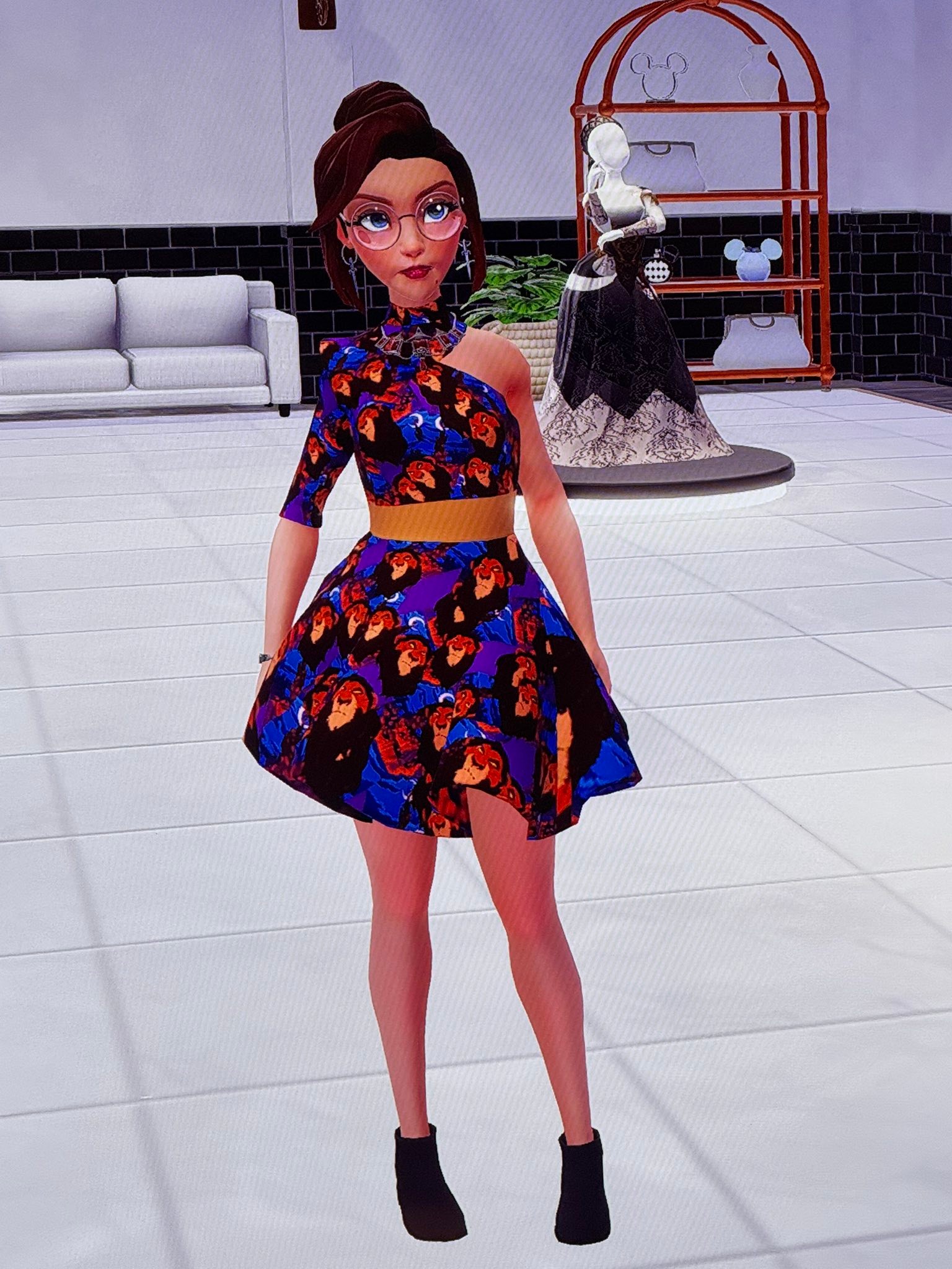Disney Dreamlight Valley dress designs from Daisy's shop
