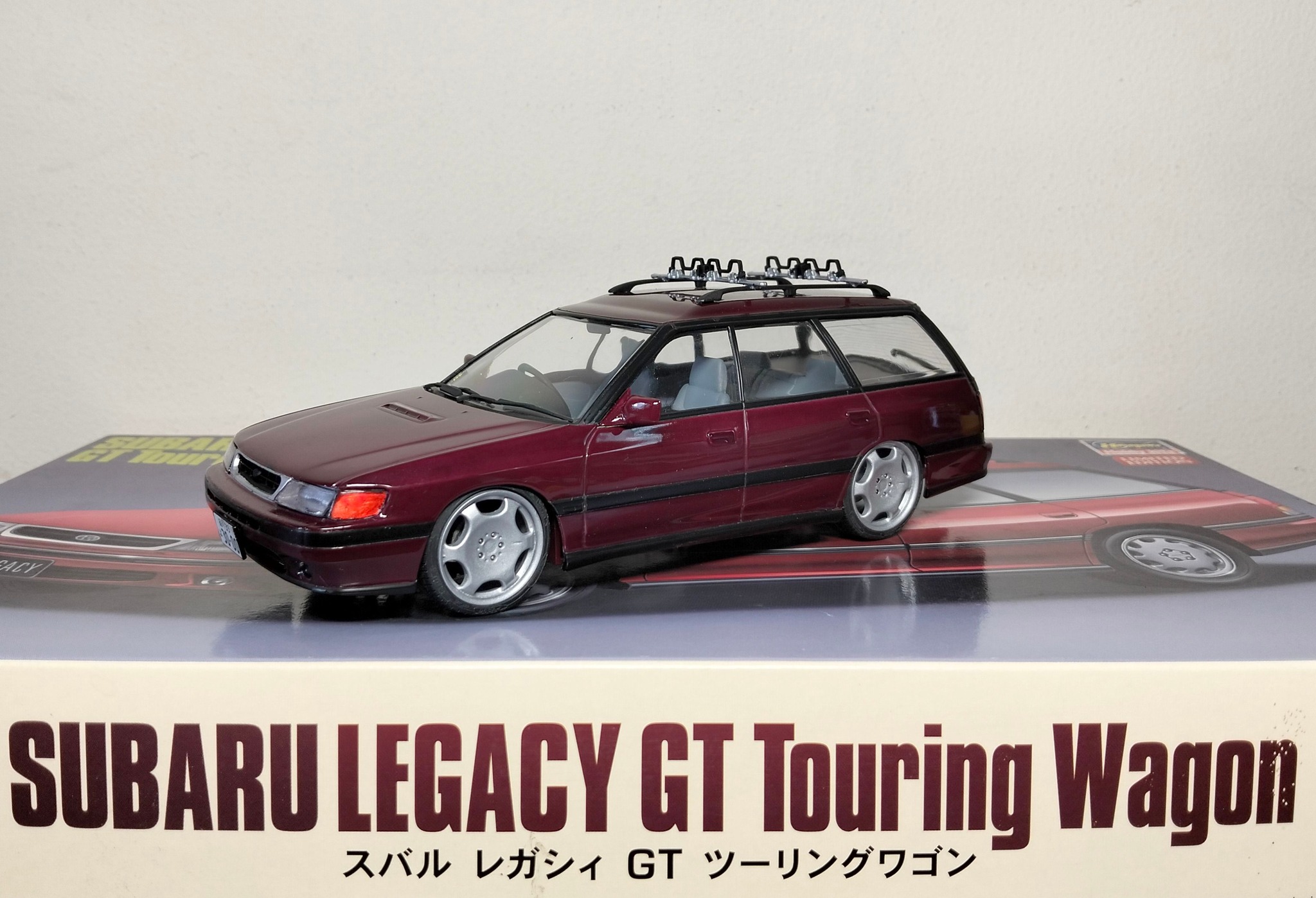 1/6 scale Subaru Legacy wagon model kit by Aoshima
