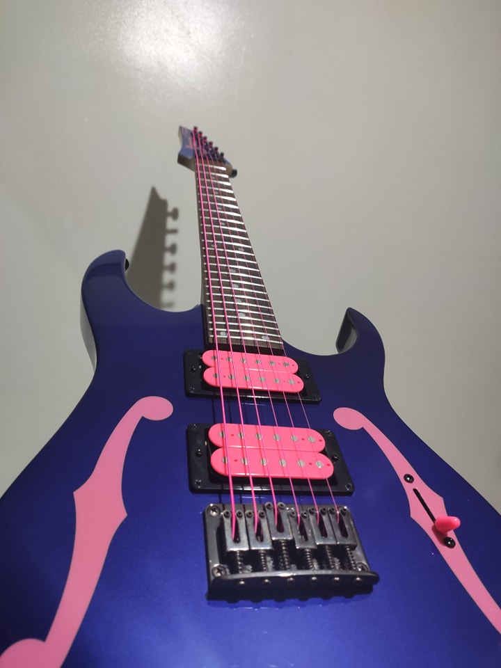 Restored jewel blue Ibanez PGM30 with new pickups and hardware