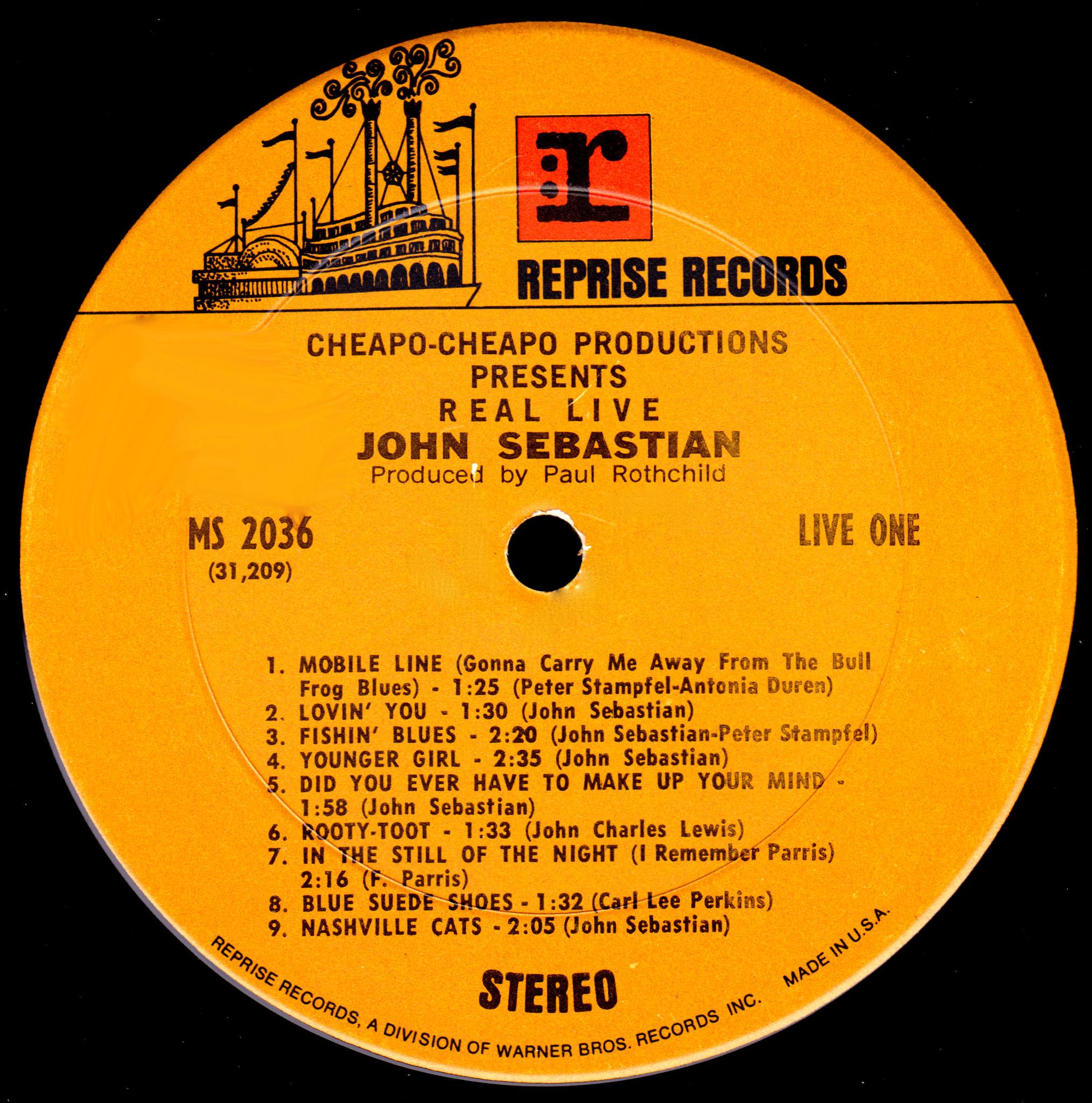 Released in March 1971. Not to be confused with the John Sebastian 