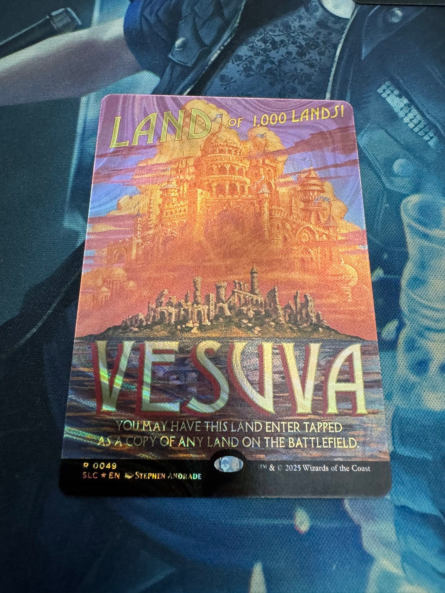 Misprinted Vesuva halo foil from Magic: The Gathering