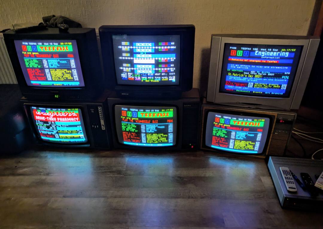 mi Vintage TVs with live teletext available