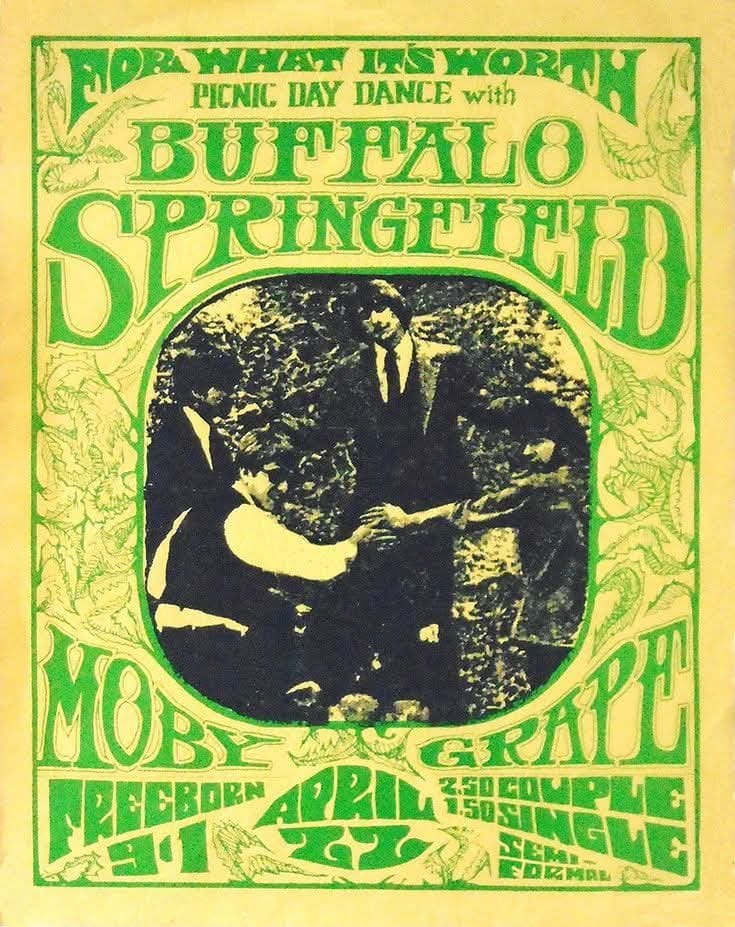 Buffalo Springfield - Mandala poster (1967) Artist: Rick Griffin