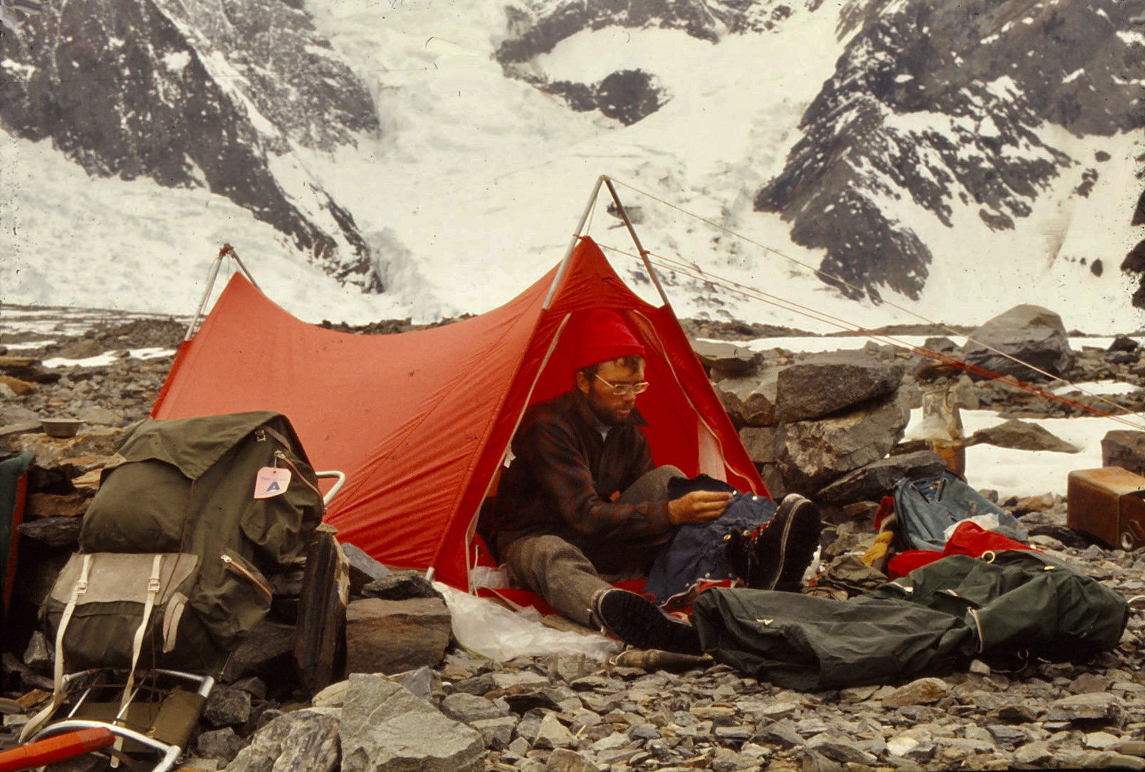 Some gear at the base of Mt. Deborah early 70