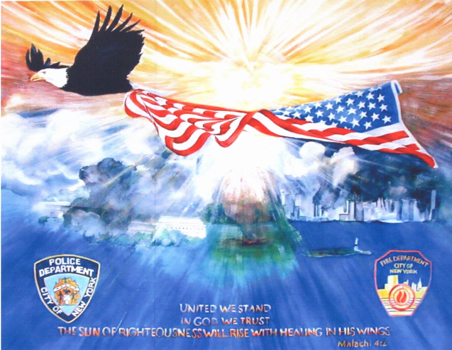 Location of painting titled 9-11 the call?