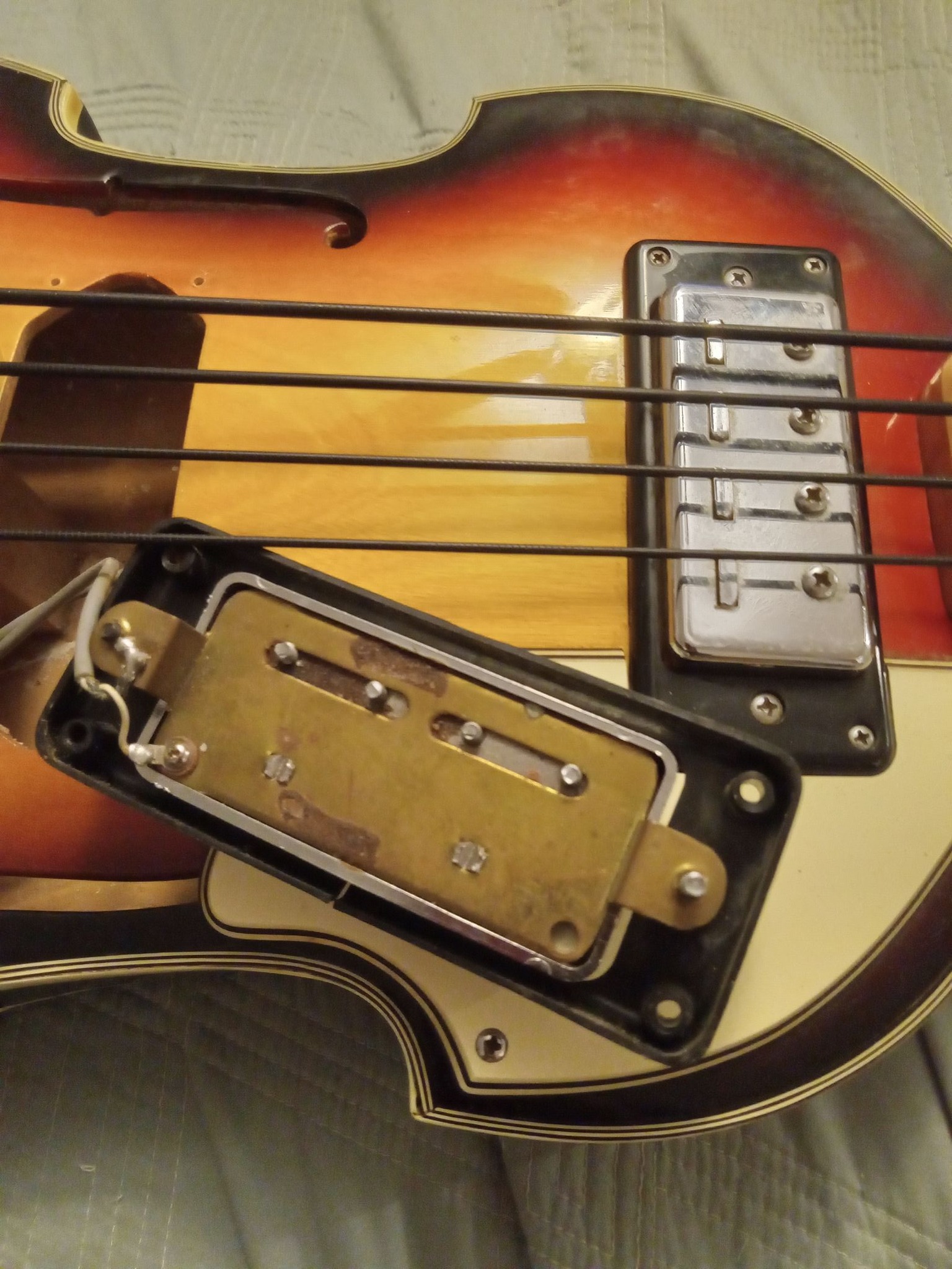 【lml】Aria Pro II PRIMARY BASS 修理代反映分 Aria Pro II bass bridge replacement options needed