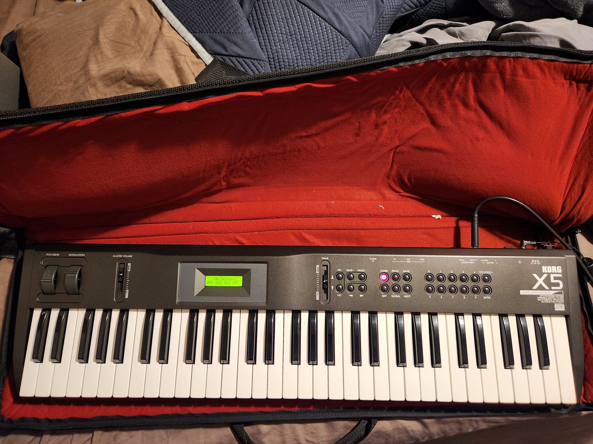 Korg X5 synthesizer sounds and programming