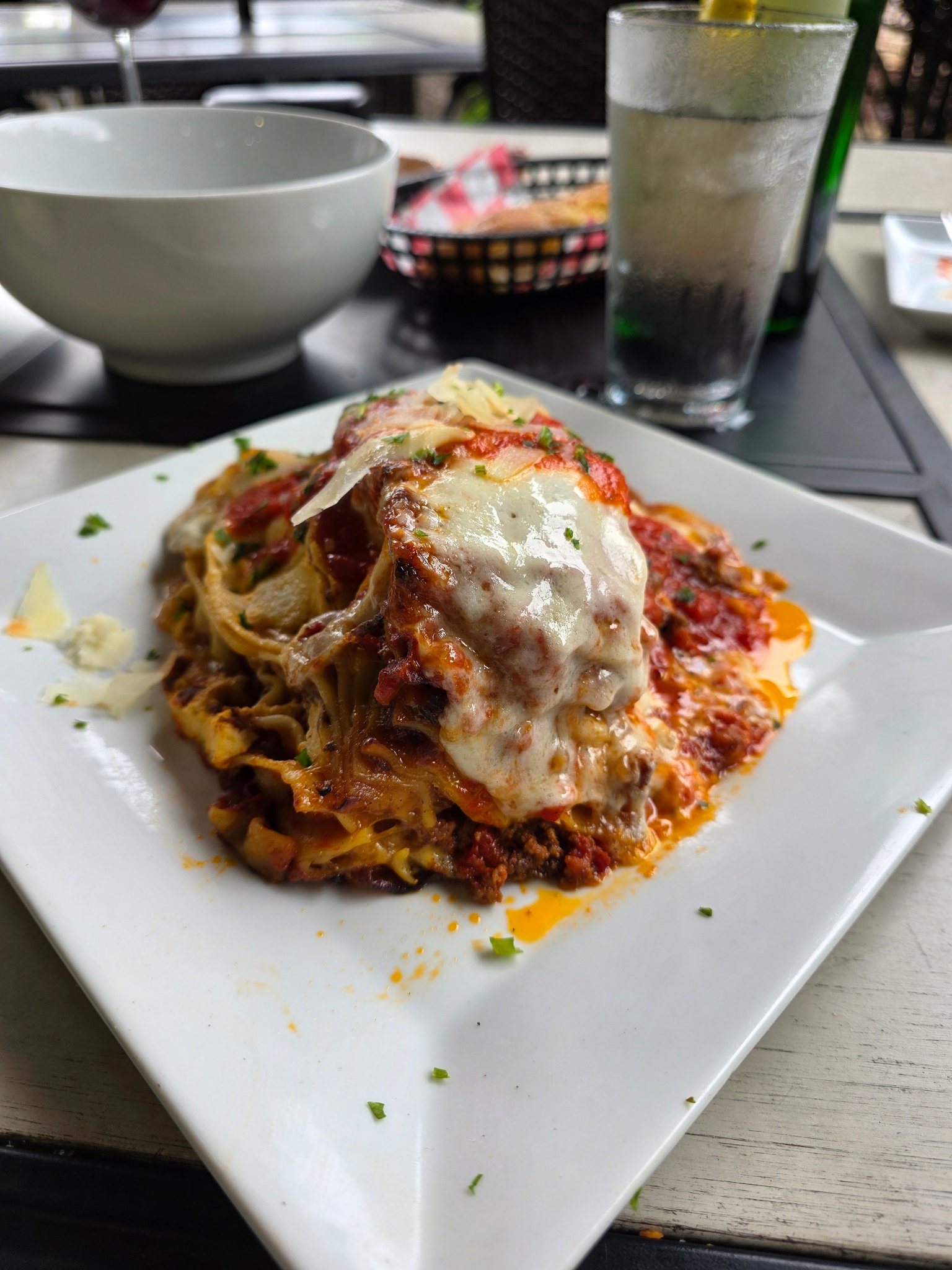 Luca's Wood Fire Pizza & Restaurant serves delicious lasagna