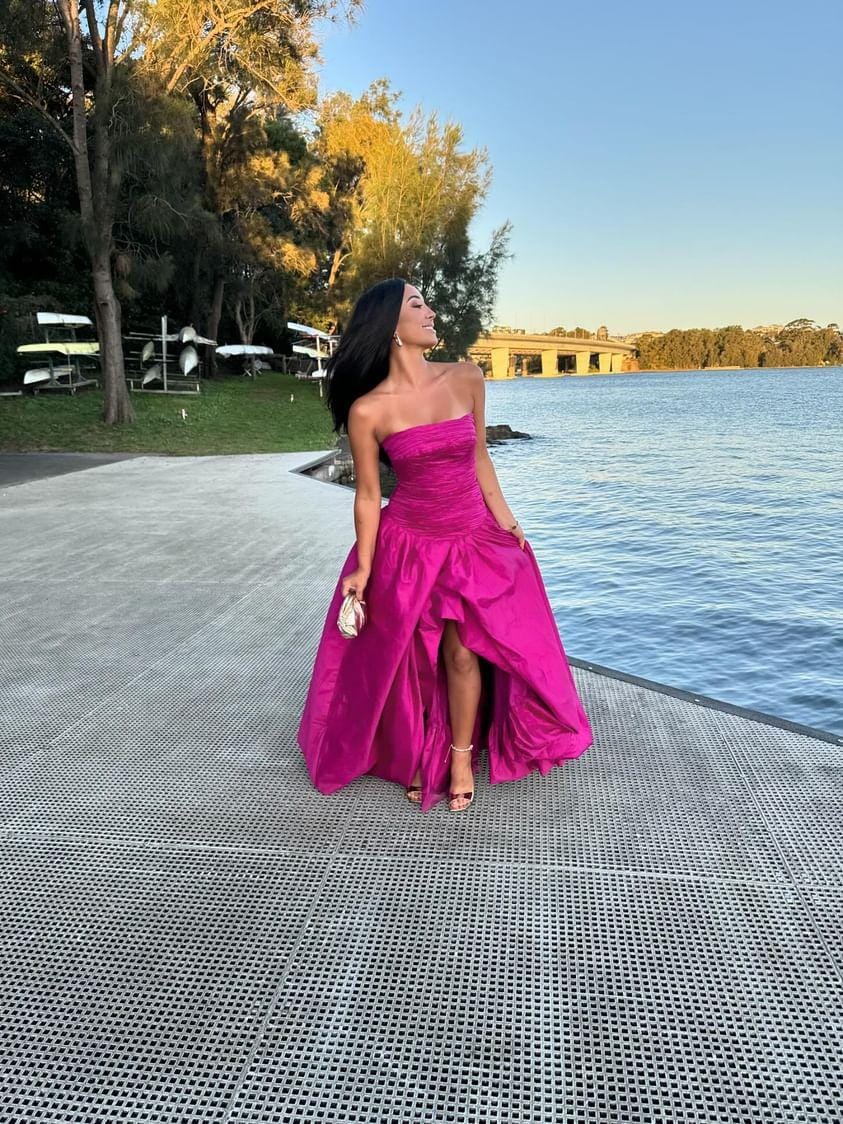 designer dresses to hire Where find a dress for hire? STRETCH ELASTIC Color:Cinnamon_Rose Double Straples Scoop Short Formal dress