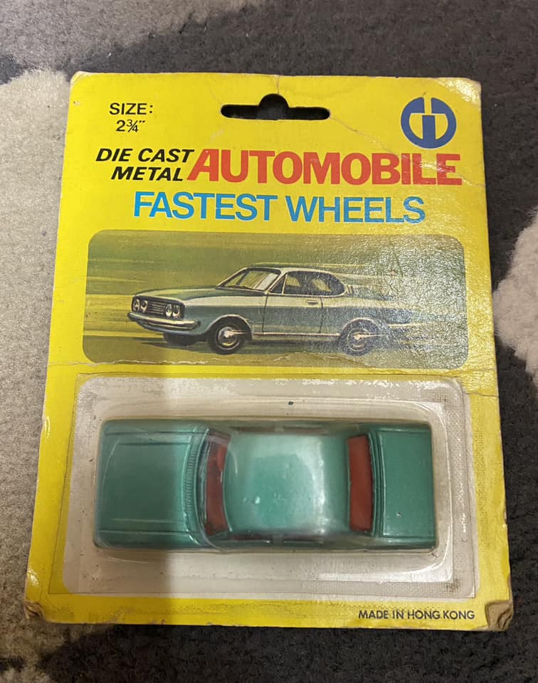 Rare 1971 Toyota Sprinter 1200 SL Tomy die-cast car from Hong Kong