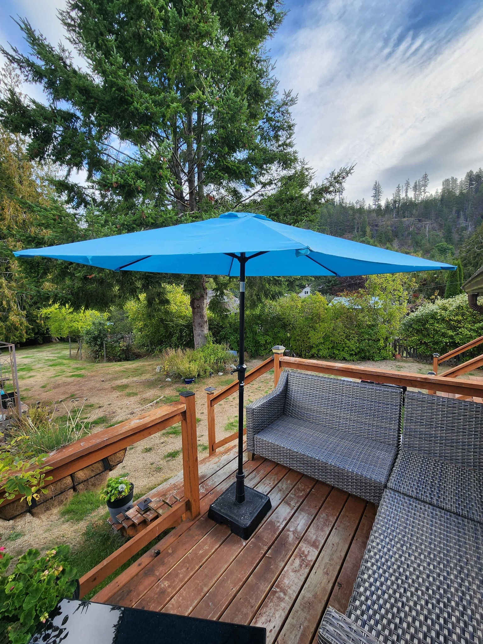 hayneedle commercial patio umbrella EliteShade USA 10-Year-Non-Fading 9ft 3-Tier Market Umbrella, Grade Outdoor Table with Crank Open, Windproof & UPF 50+ UV Protection, Heavy Duty Ventilation for Garden, Deck, Pool, Backyard 2018-Indian-Chief-Vintage Abba Patio Lyon 9 Color:Light Black To Dark sunny days.