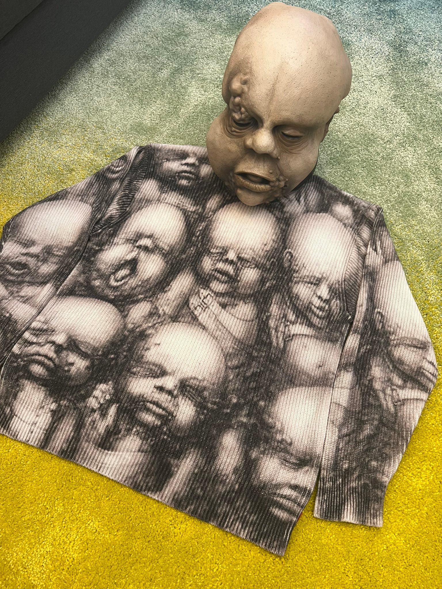 HR Giger x Supreme Biomechanical Baby Sweater - @corbins.creatures