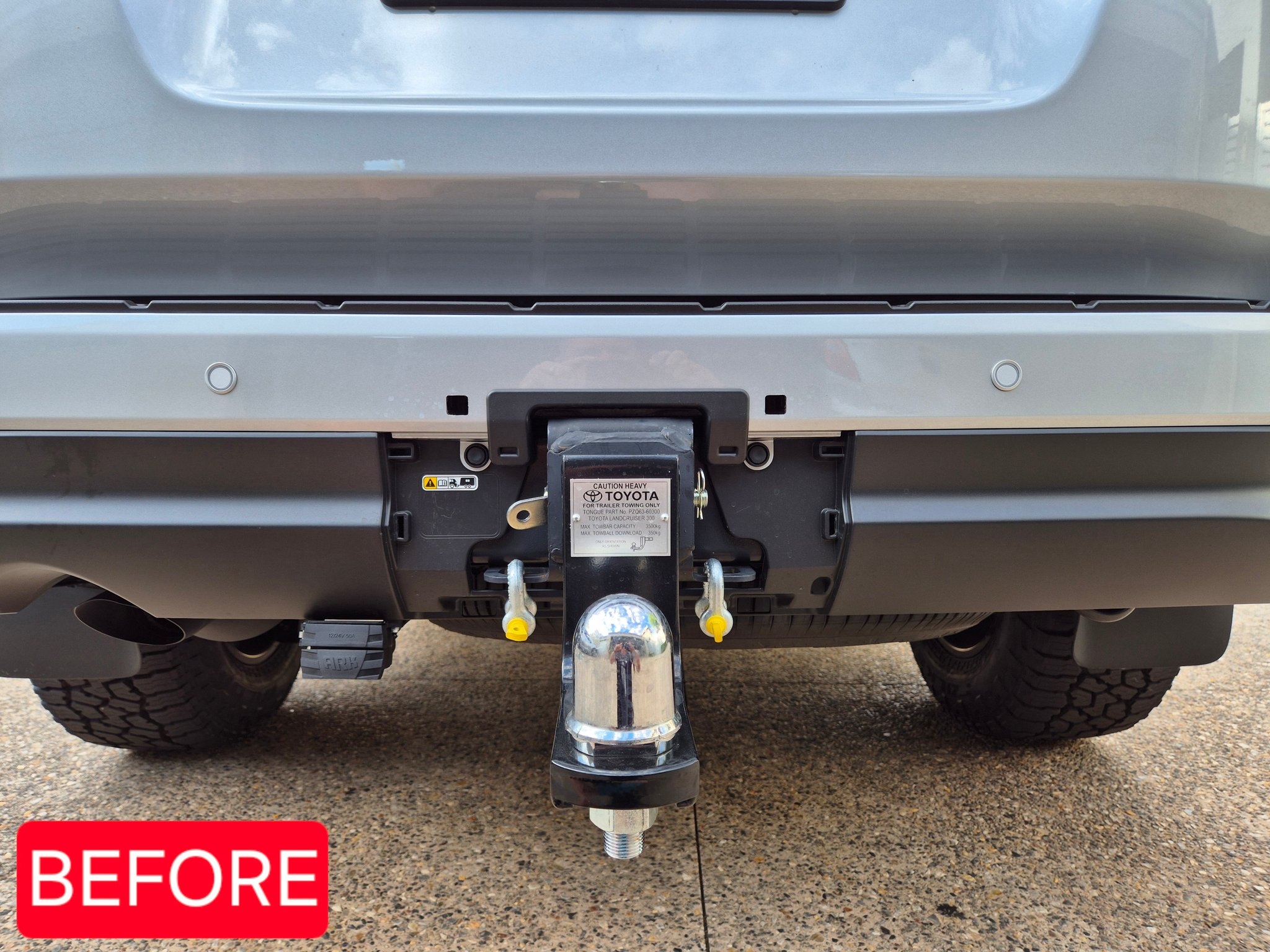 Tow bar cover modification service available