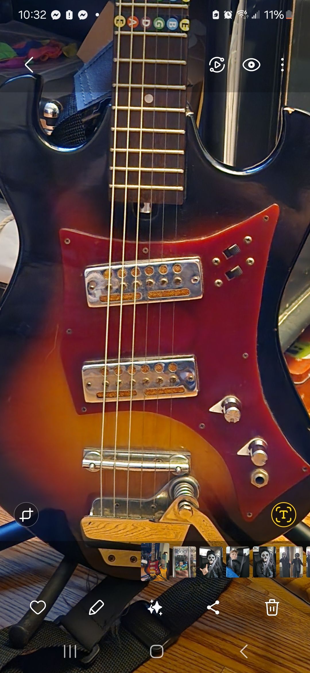 Identify vintage Teisco guitar model?