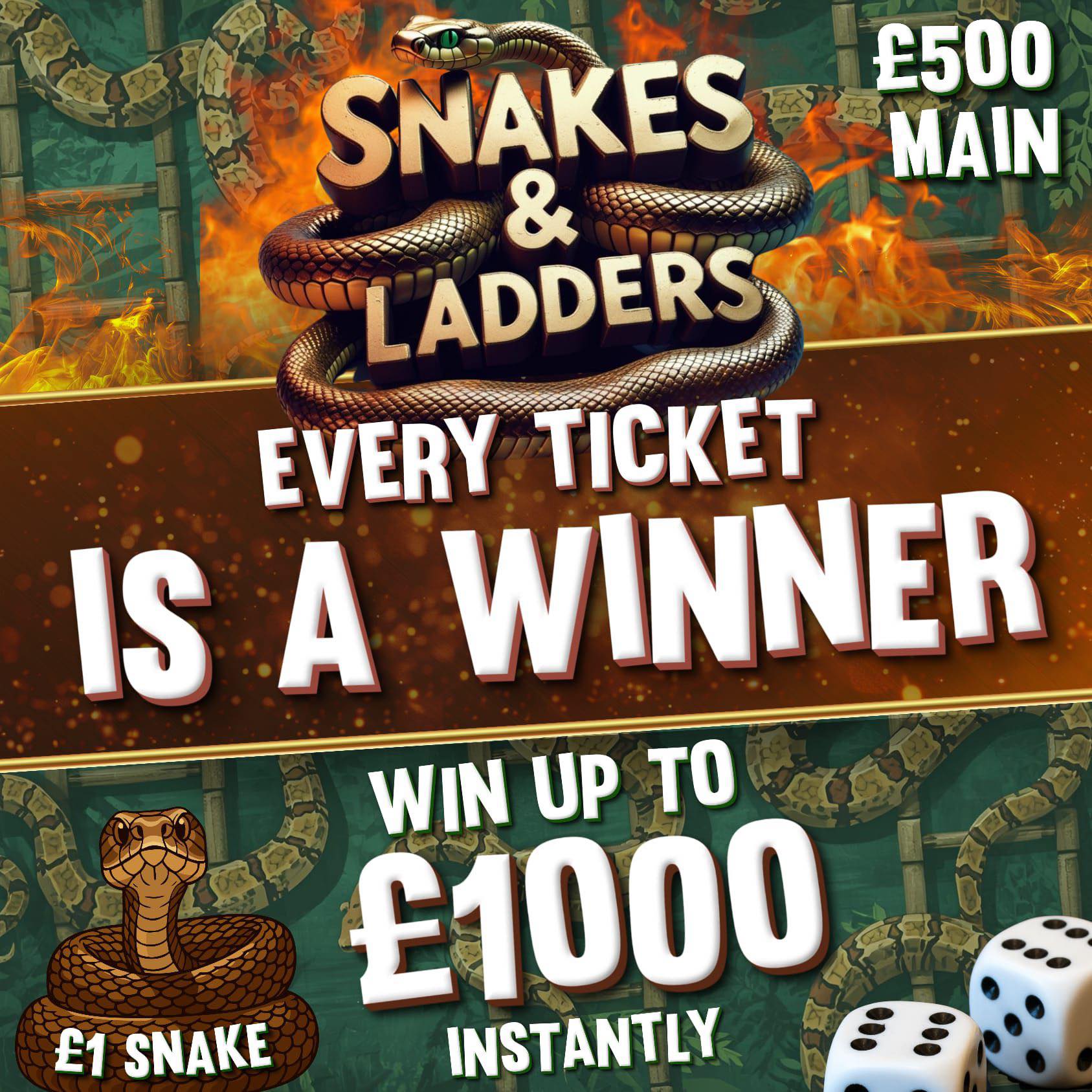 Rush Competitions⚡️ | 🪜🪜🪜 EVERY TICKET IS A WINNER 🪜🪜🪜 | Facebook