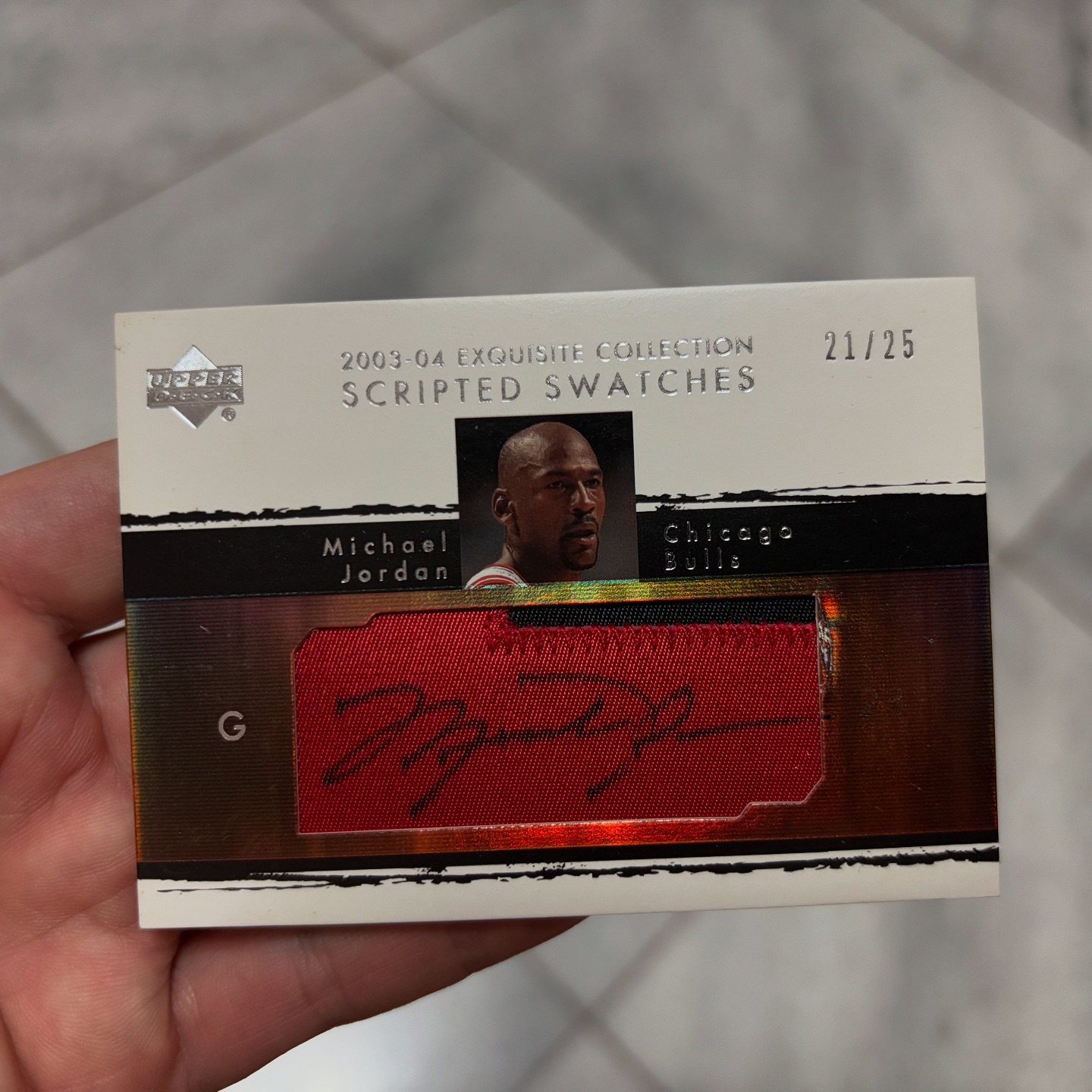 Completed 2004-05 UD Exquisite Autographed Patches Set