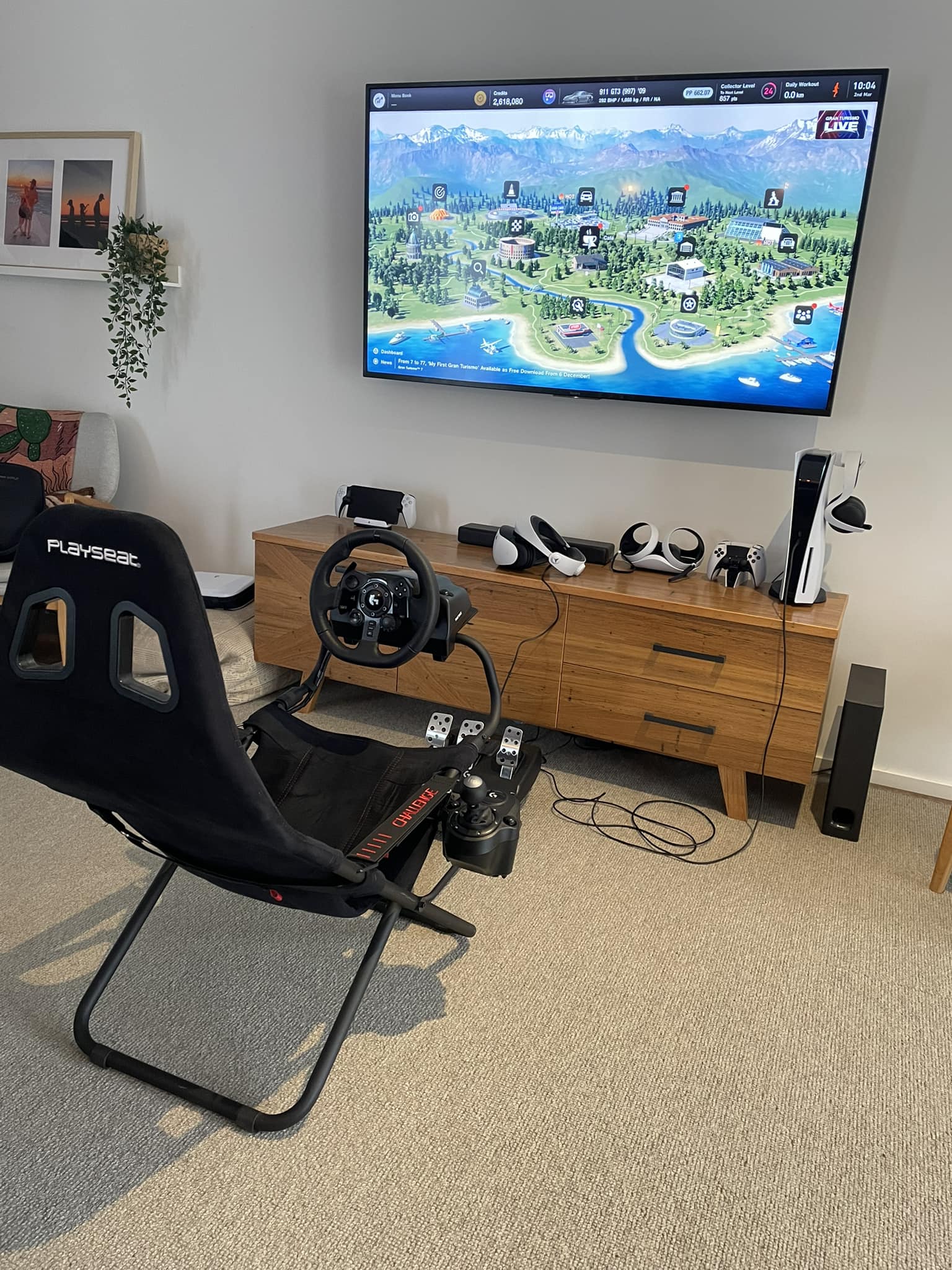 VR2 Set-up with G293 Wheel and Playseat Challenge for Gran Turismo 7