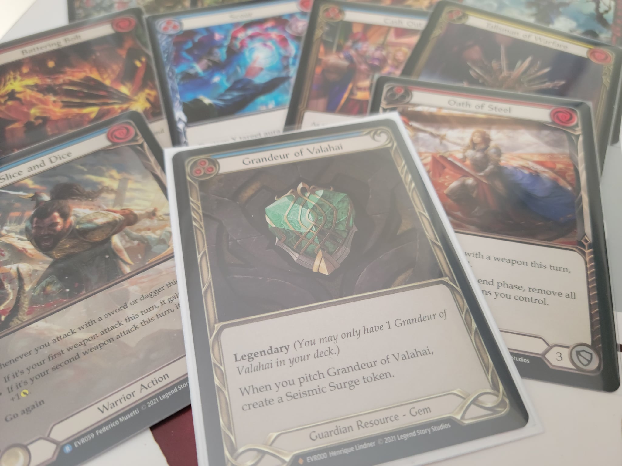 flesh and blood fabled cards Great Library of Solana - & TCG Cold Foil Type Flesh and Blood - Part