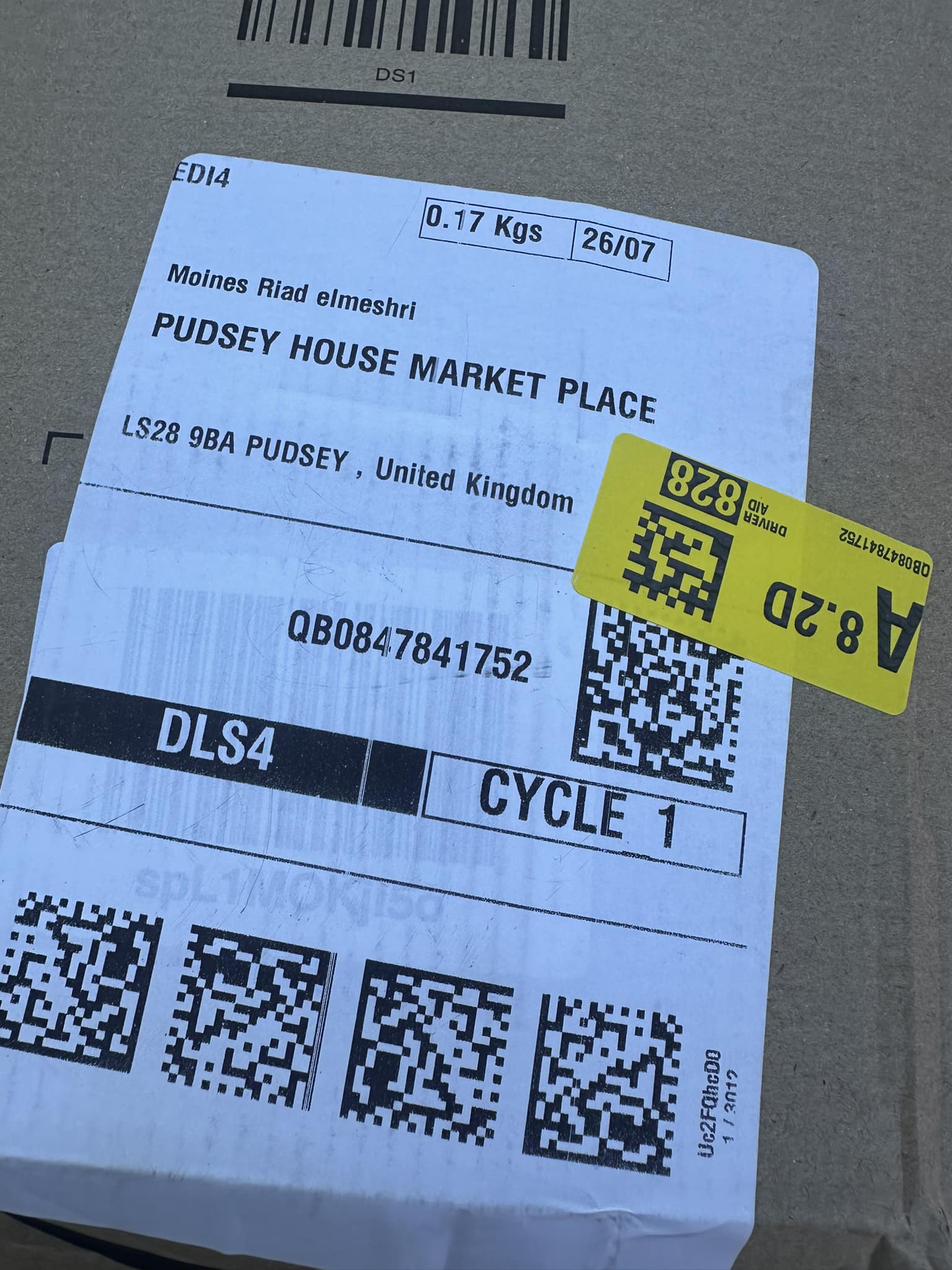 Simon Seary - *Updated Owner Identified Parcel delivered...