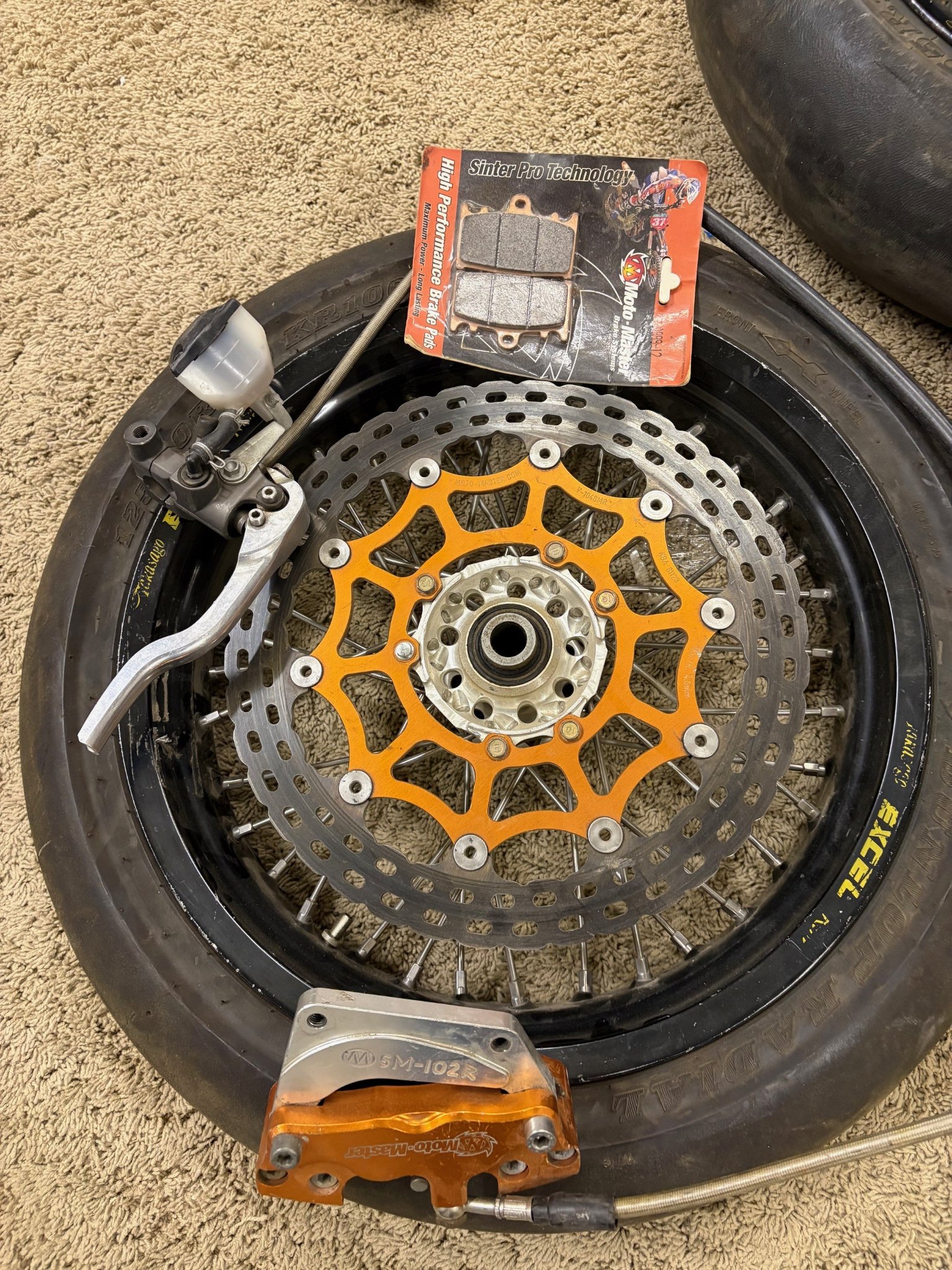 Supermoto Complete Suspension Wheels and brakes set up. Bolt on