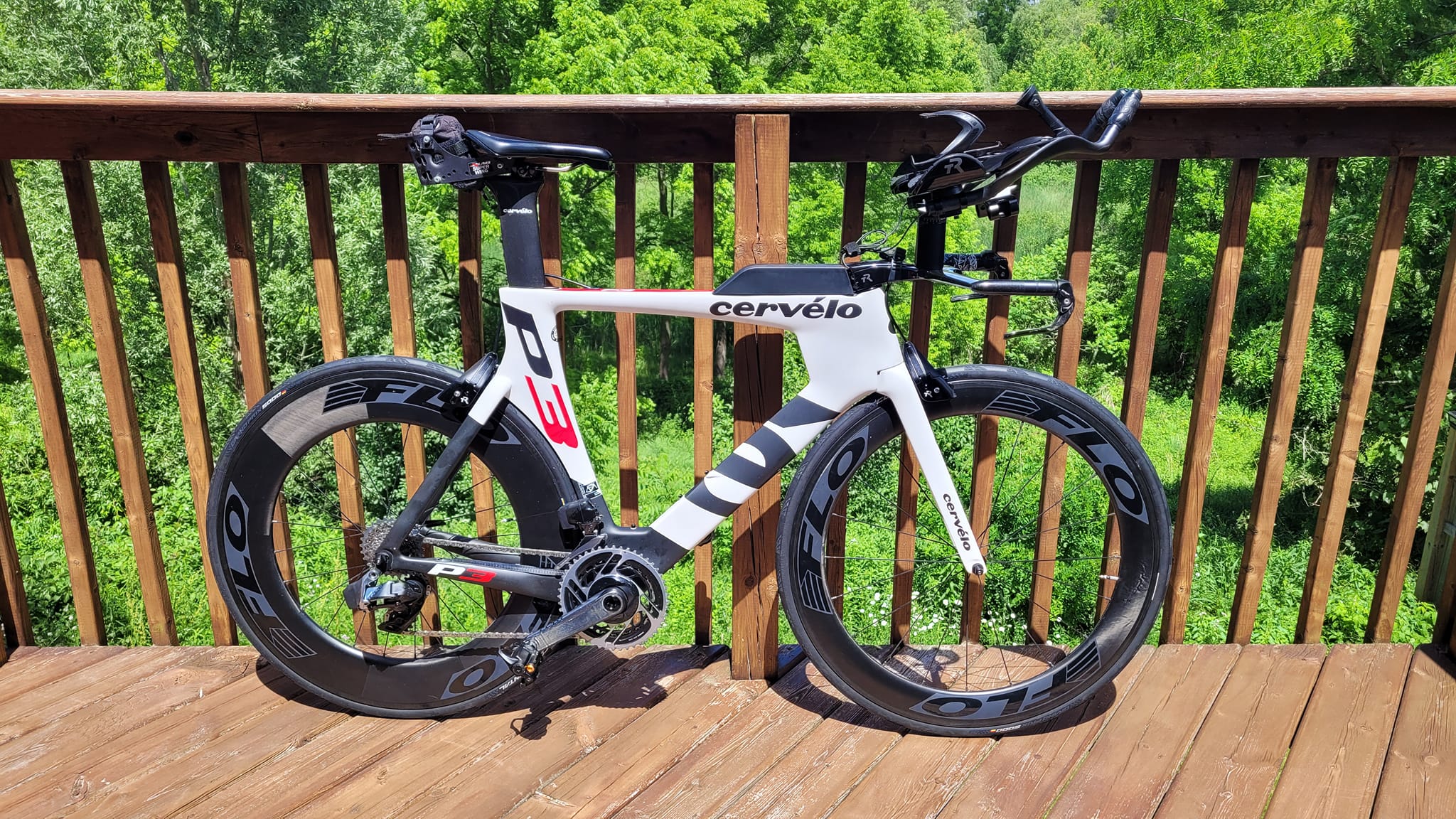 Upgraded 2014 Cervelo P3 with SRAM Red AXS
