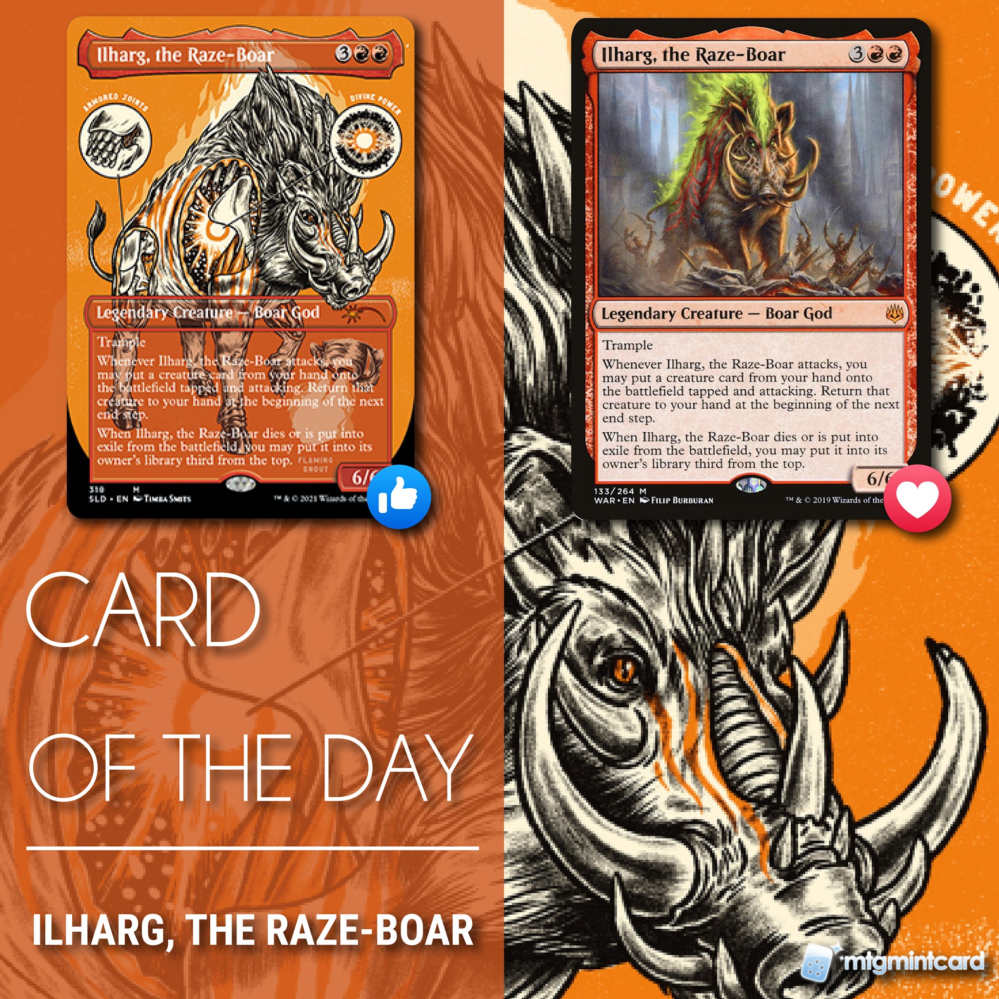 MTG Mint Card - 🐗 Which version of Ilharg, the Raze-Boar...