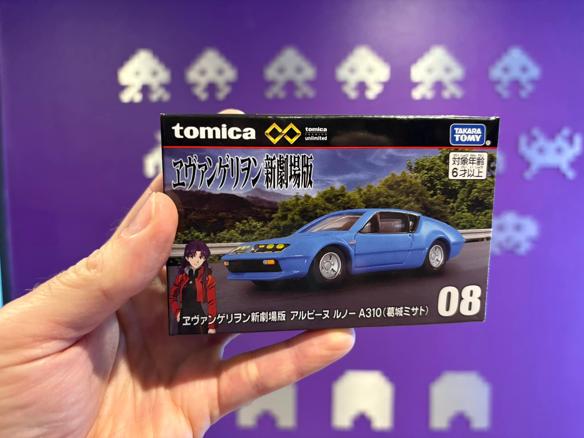 Misato's Alpine Renault A310 Tomica model