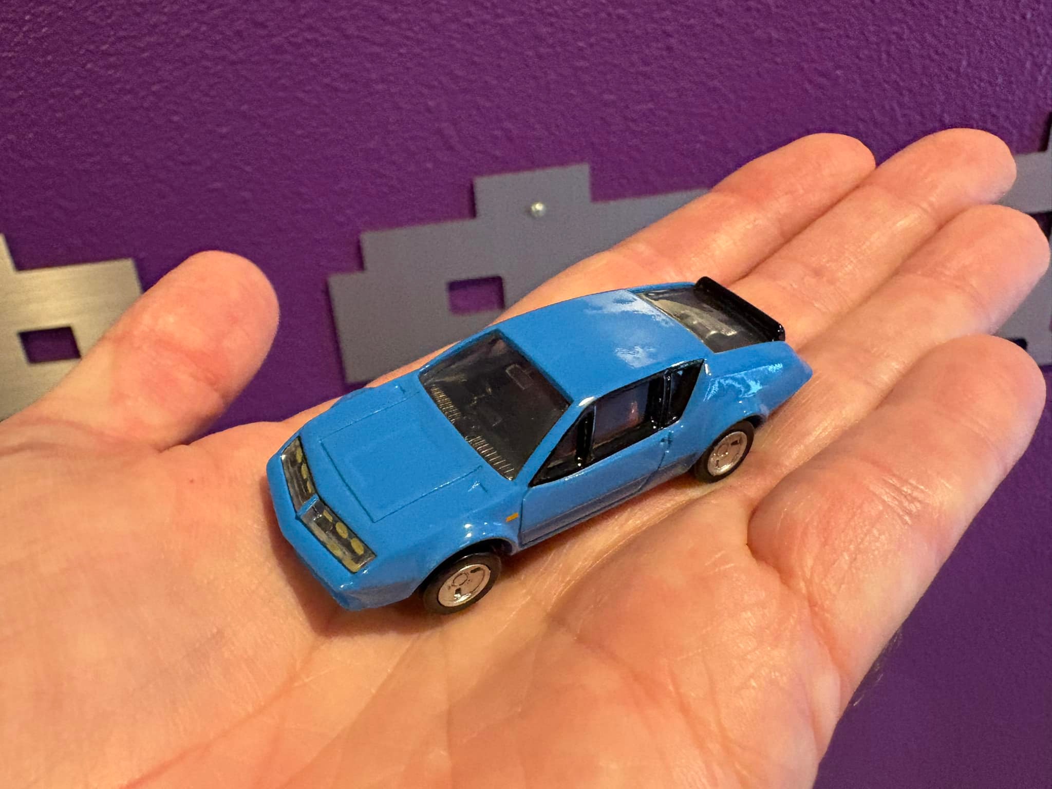 Misato's Alpine Renault A310 Tomica model