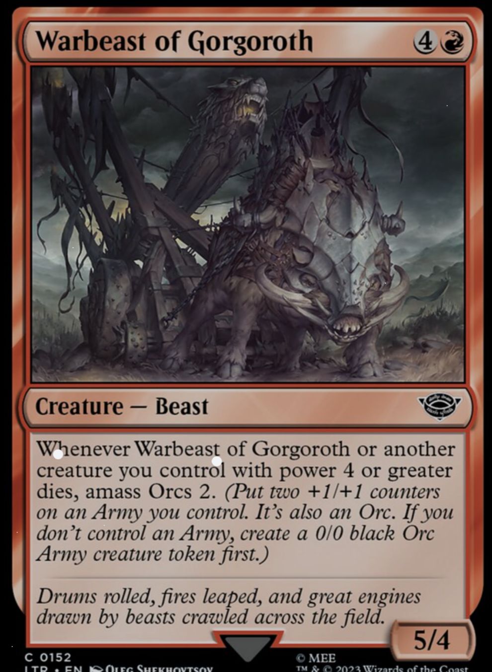 best amass orcs cards mtg Saruman, the White Hand LotR Spells Magic Custom Comman CommanderComplete then target player mills X cards GOBLINS, ORCS, AND ARMIES! OH