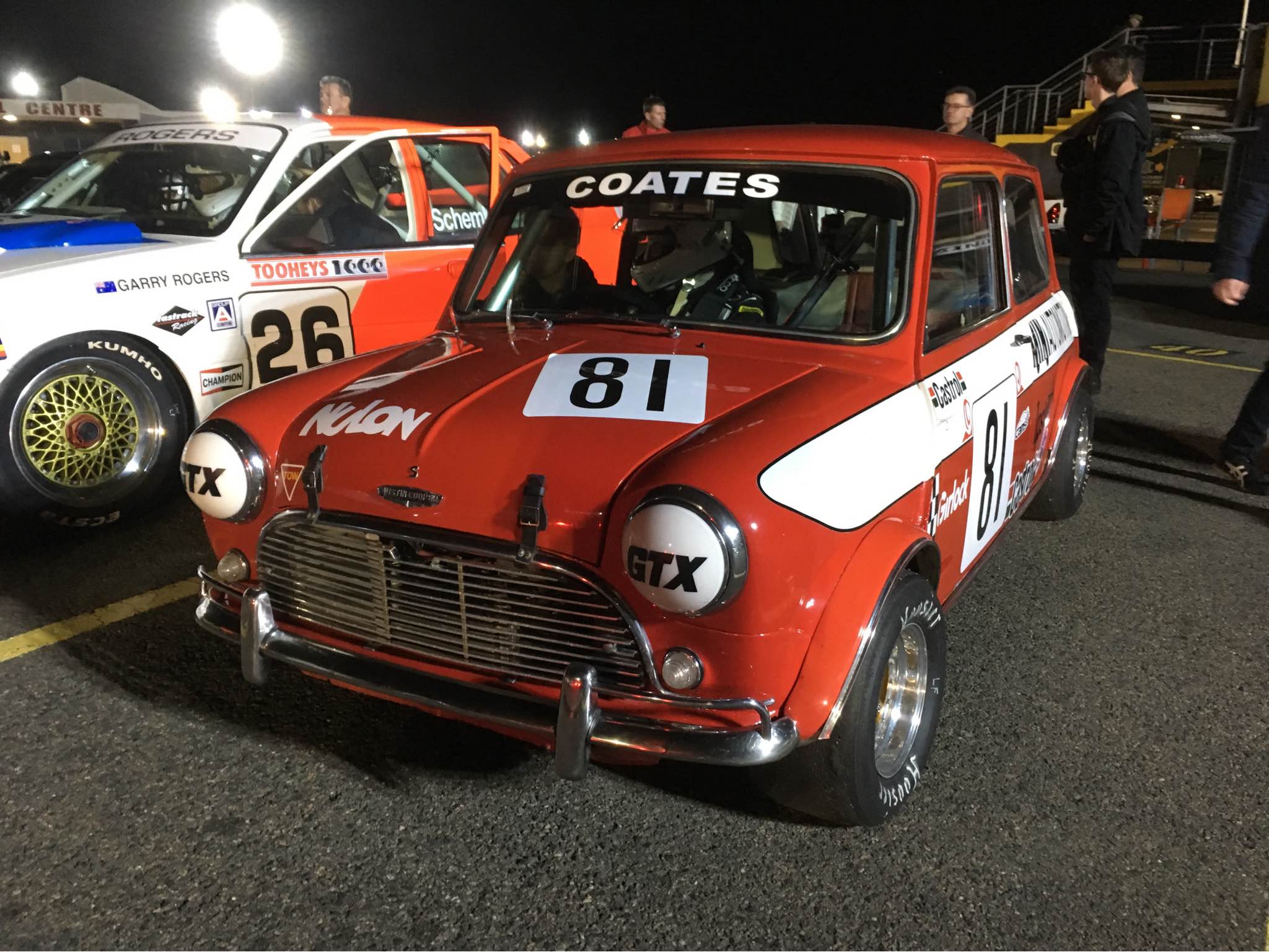 Genuine Group C Austin Cooper S. has ID plates still fitted. Car 