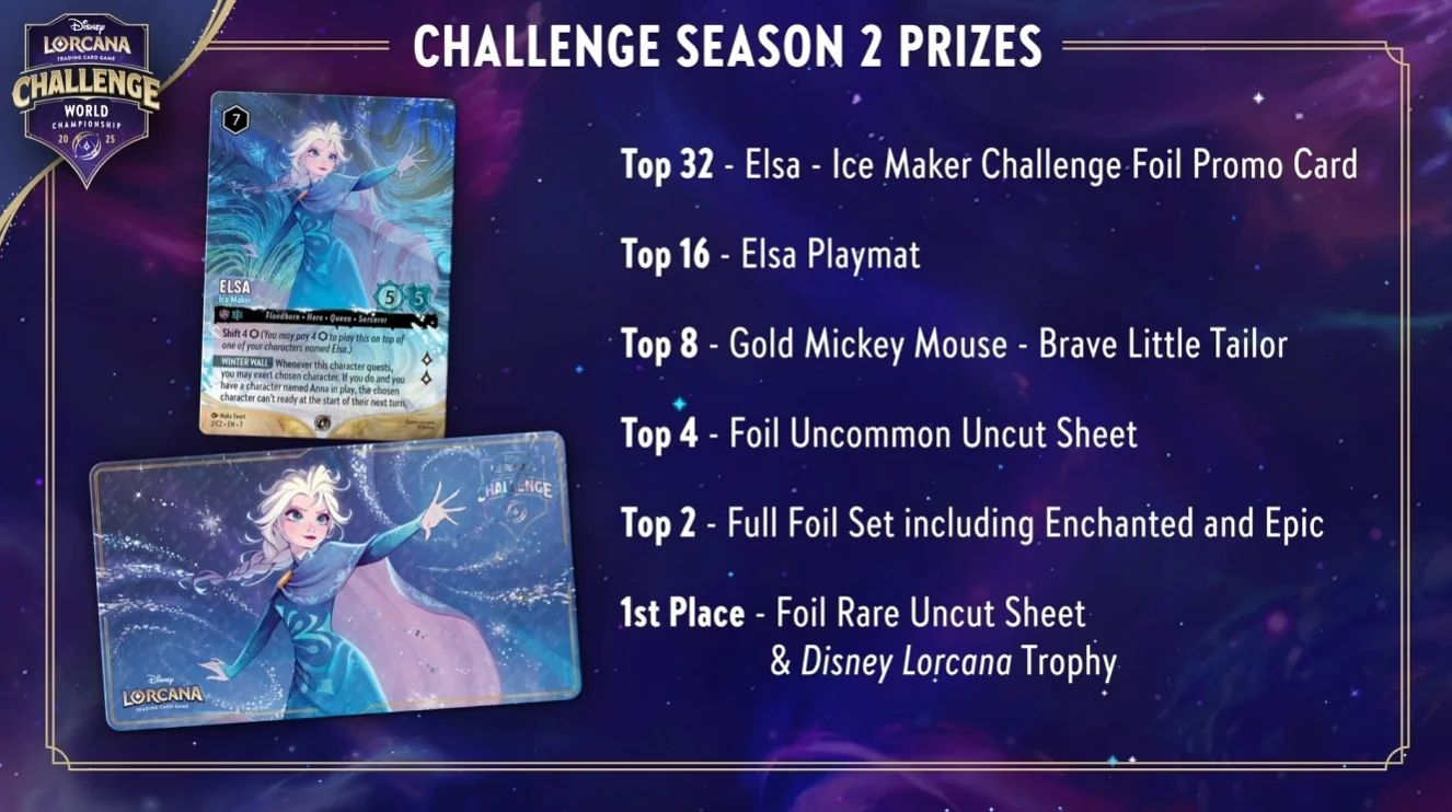 Look at the new foil DLC promo Elsa! LORCANA CHALLENGE WORLD
