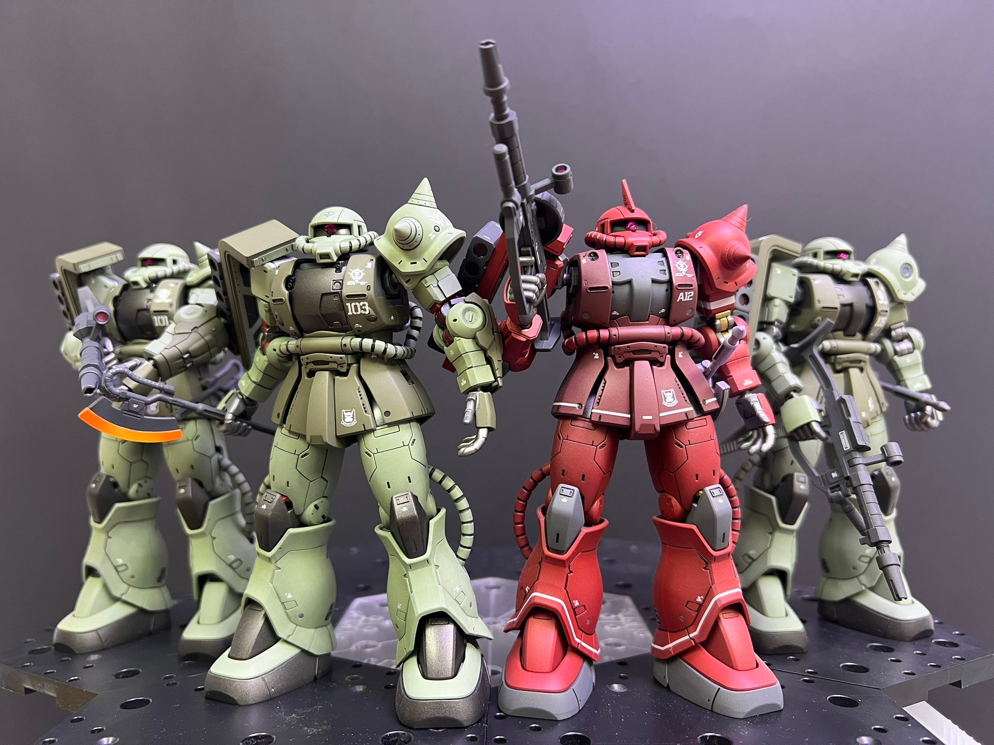 HG GTO MS-06 Zaku ll Red Comet Version 103 A12 00 000 103 0 103