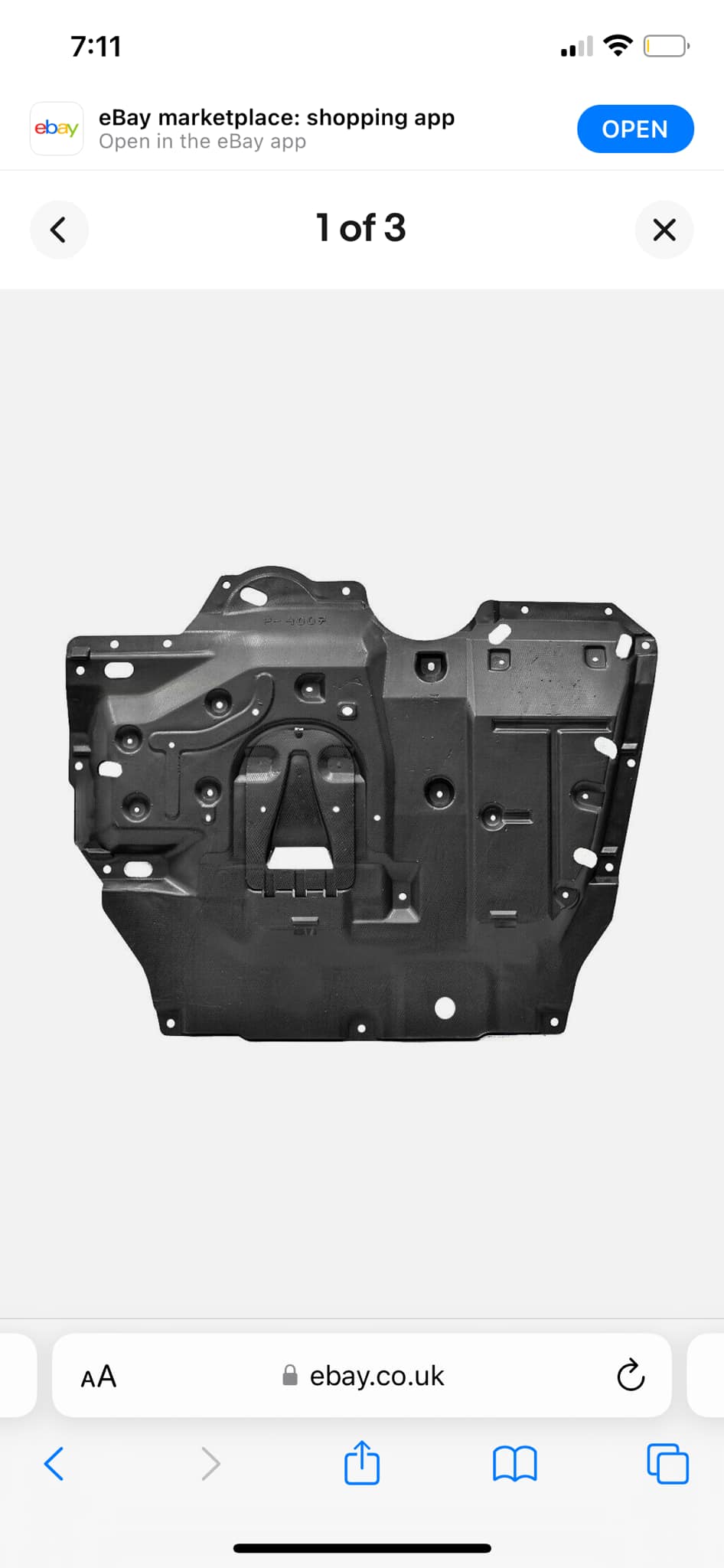 ENGINE UNDER TRAY & FITTING KIT 4422494, 93868440, 758908963R - Bison Parts