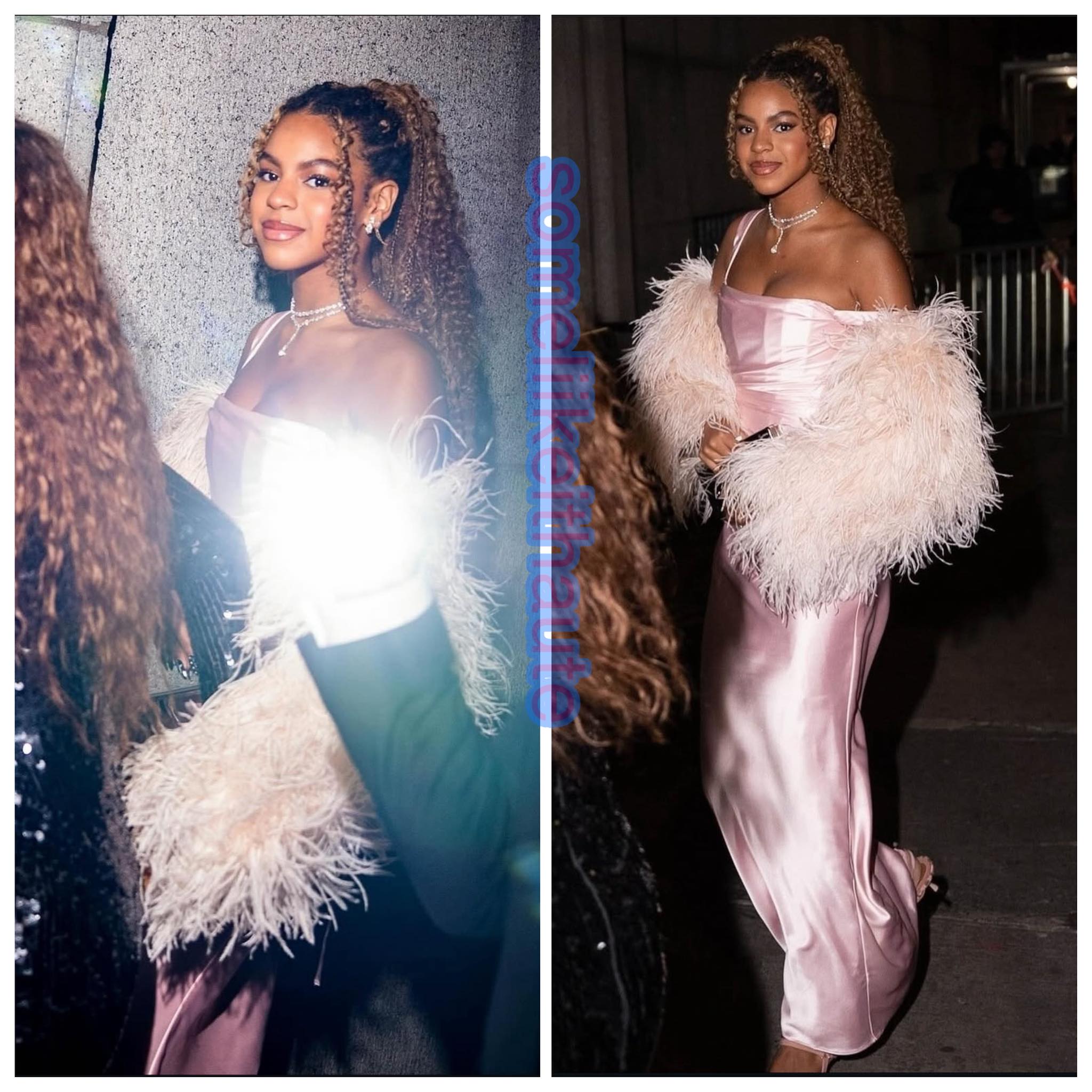 MUSIC LEGEND AND ICON BLUE IVY CARTER STUNNED IN THIS CUSTOMED SOFT PINK LOOK FOR THE 2025 ANGEL BALL IN NEW YORK CITY. 😍💖💖 📸: 𝑩𝑳𝑨𝑪𝑲𝑮𝑹𝑰𝑫