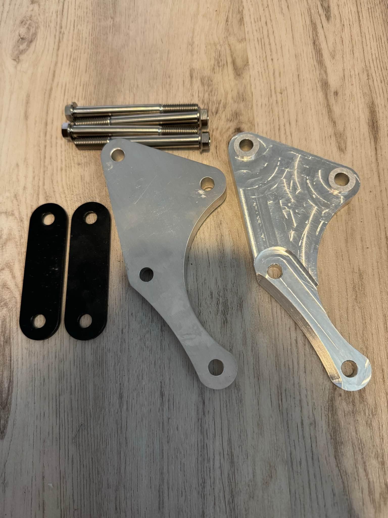 Billet motor mounts for BBR cradle on Honda XR100 CRF100 XR80 